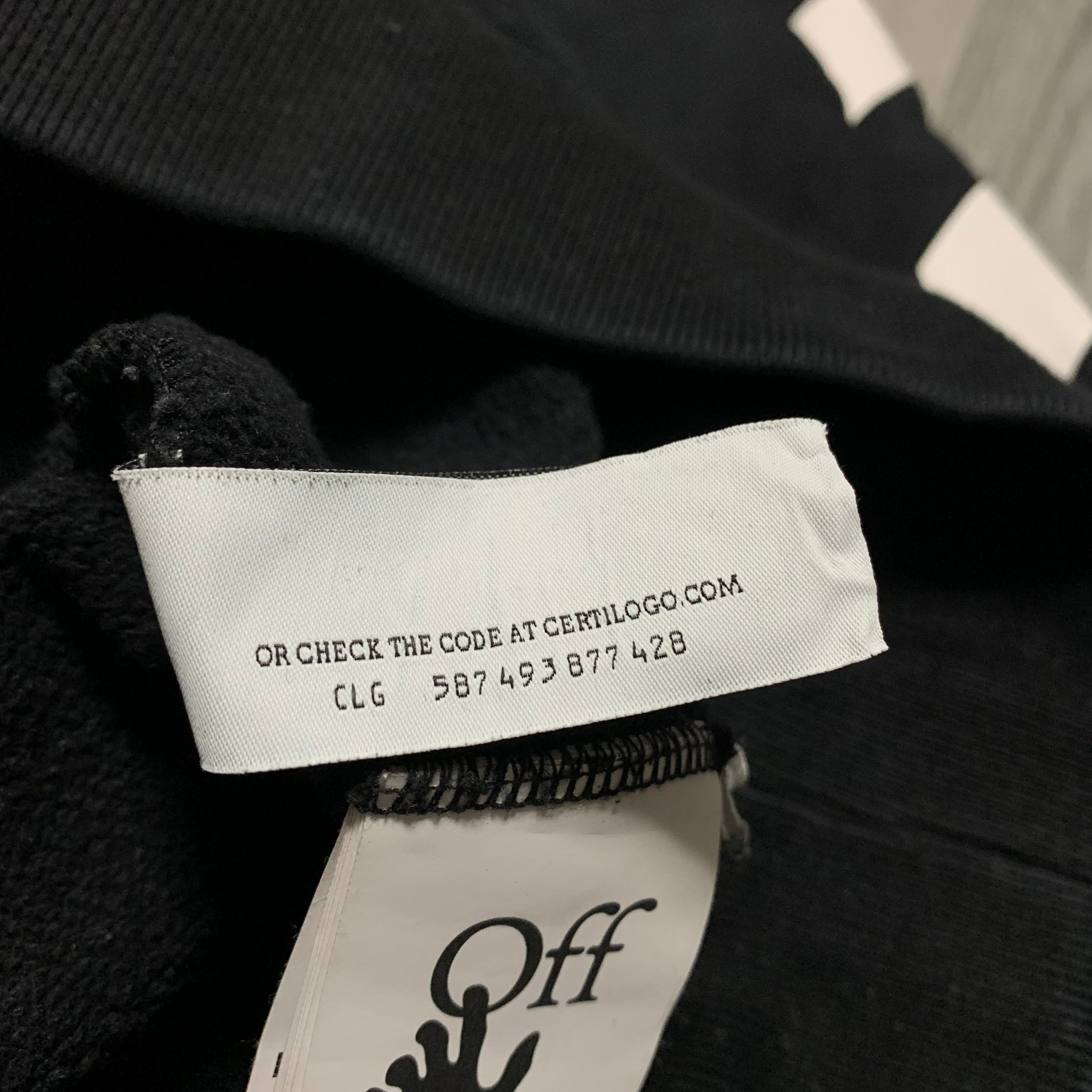 Off White Small Caravaggio Painting Black Hoodie Virgil Abloh