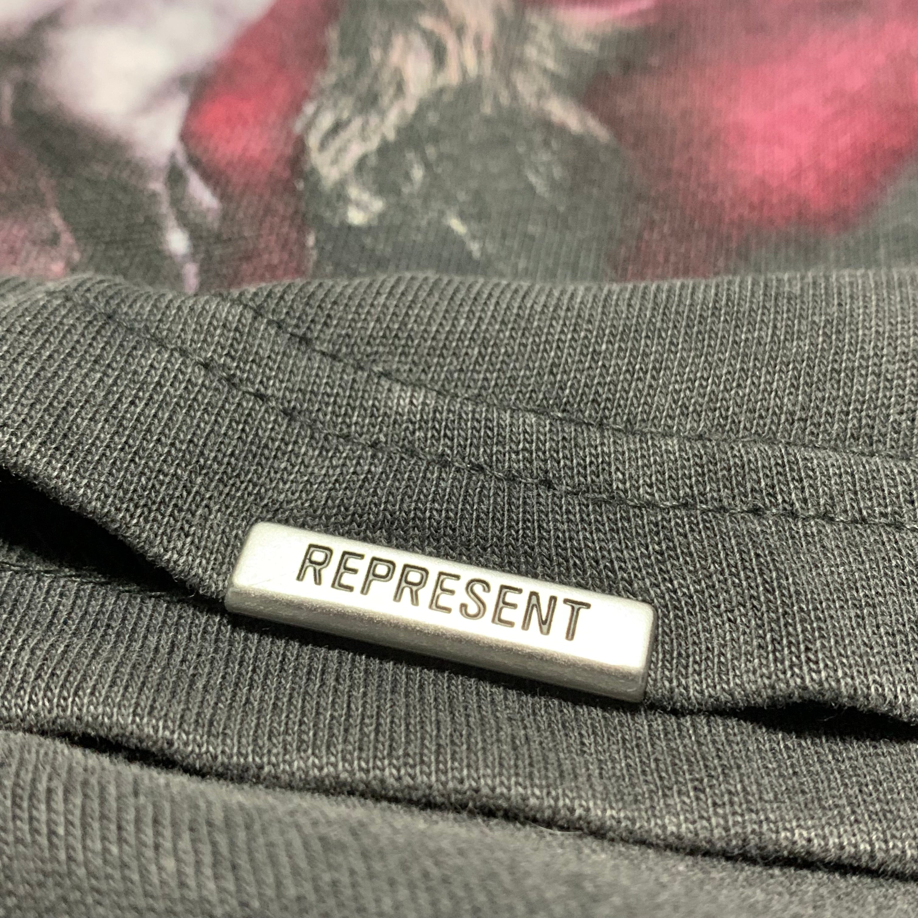 Represent Medium Take Higher Vintage Grey Tee