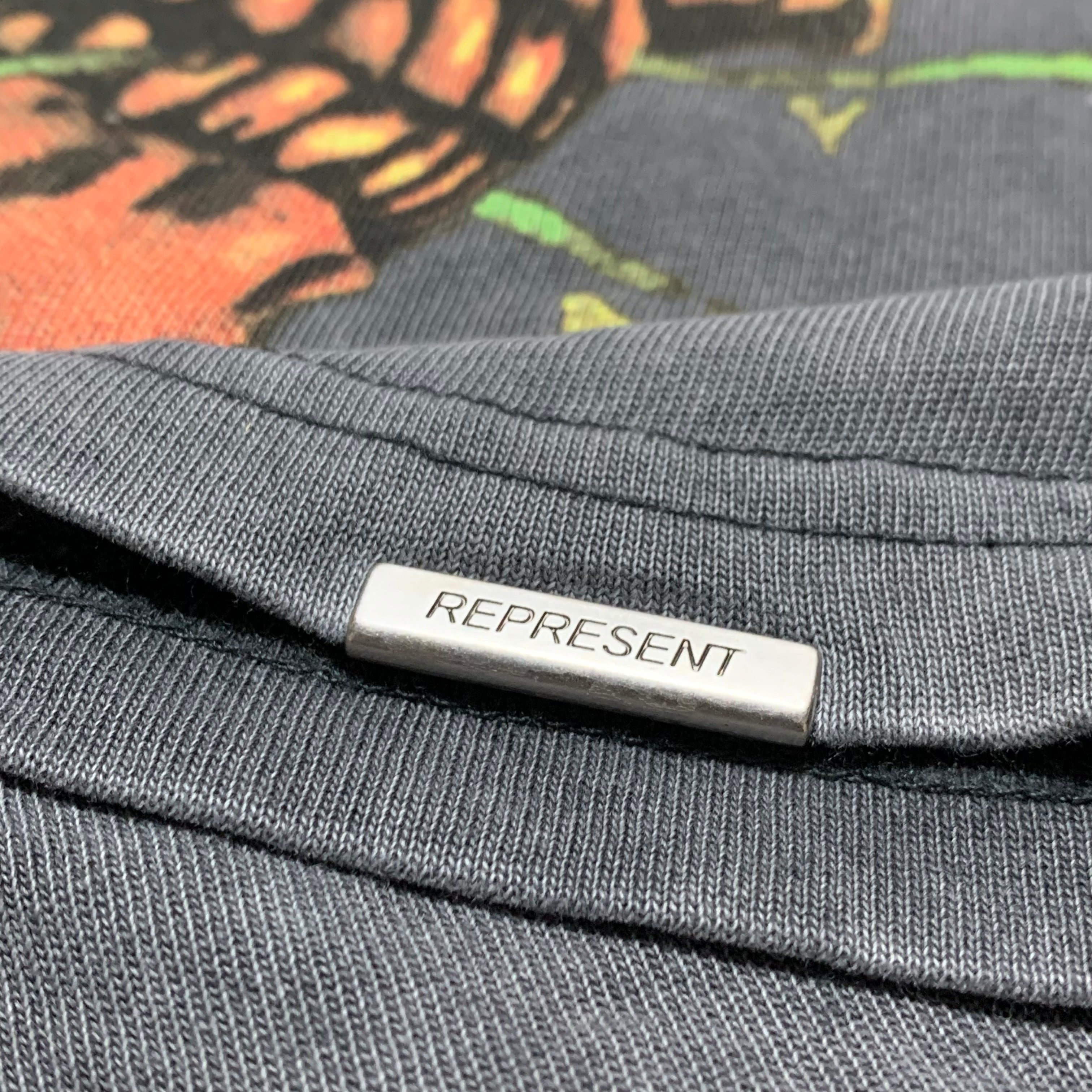 Represent Larg Rep N Resent Vintage Grey Tee