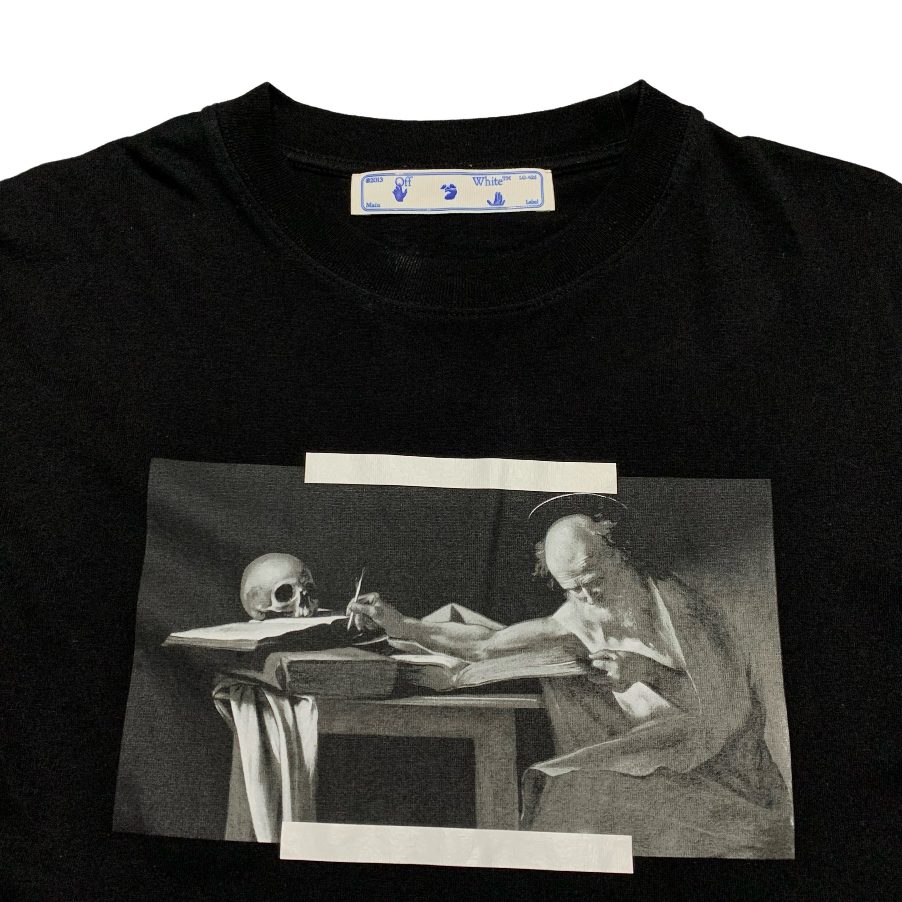 Off White Small Caravaggio Painting Black Tee Virgil Abloh