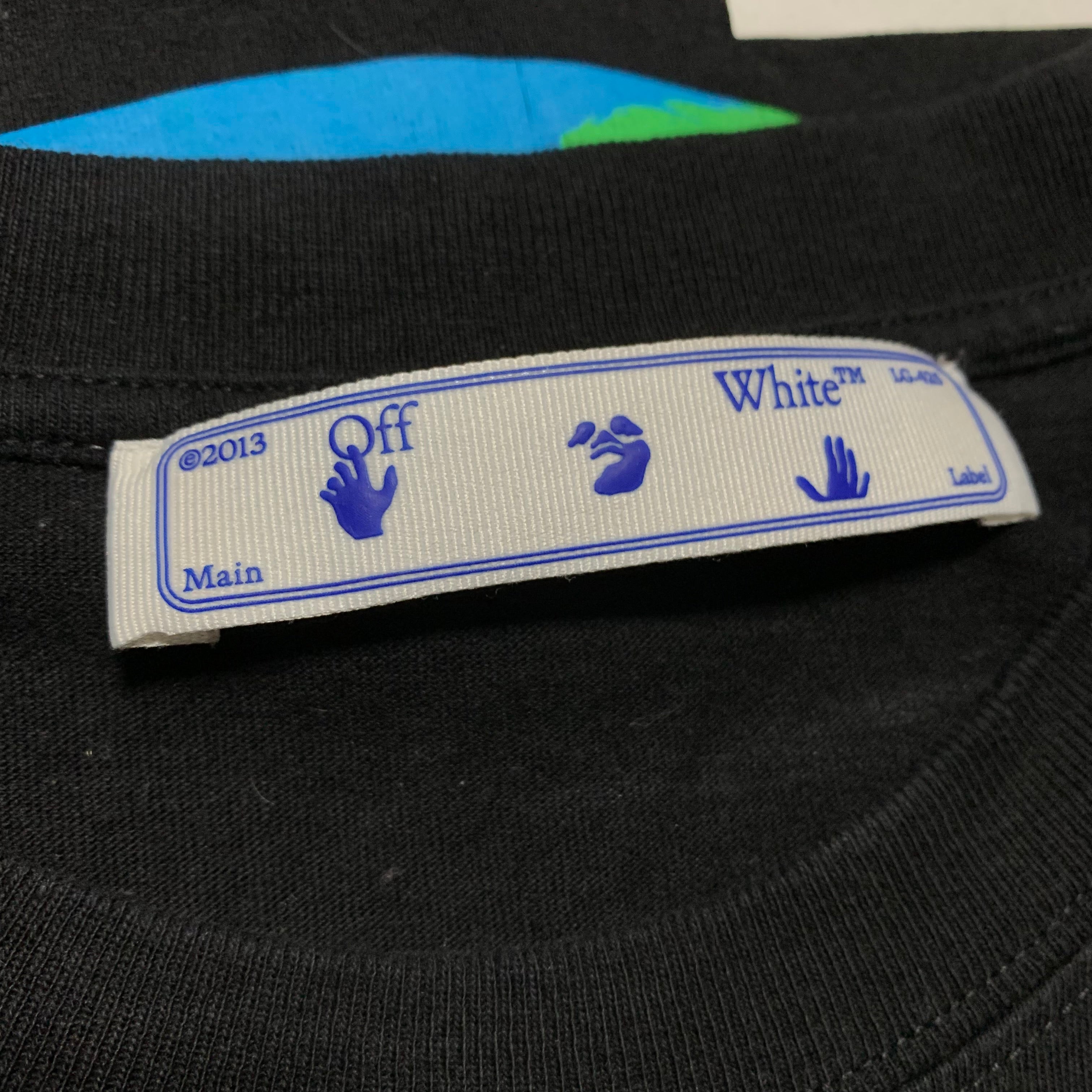 Off White Large Take Care Arrows Black Tee Virgil Abloh Earth