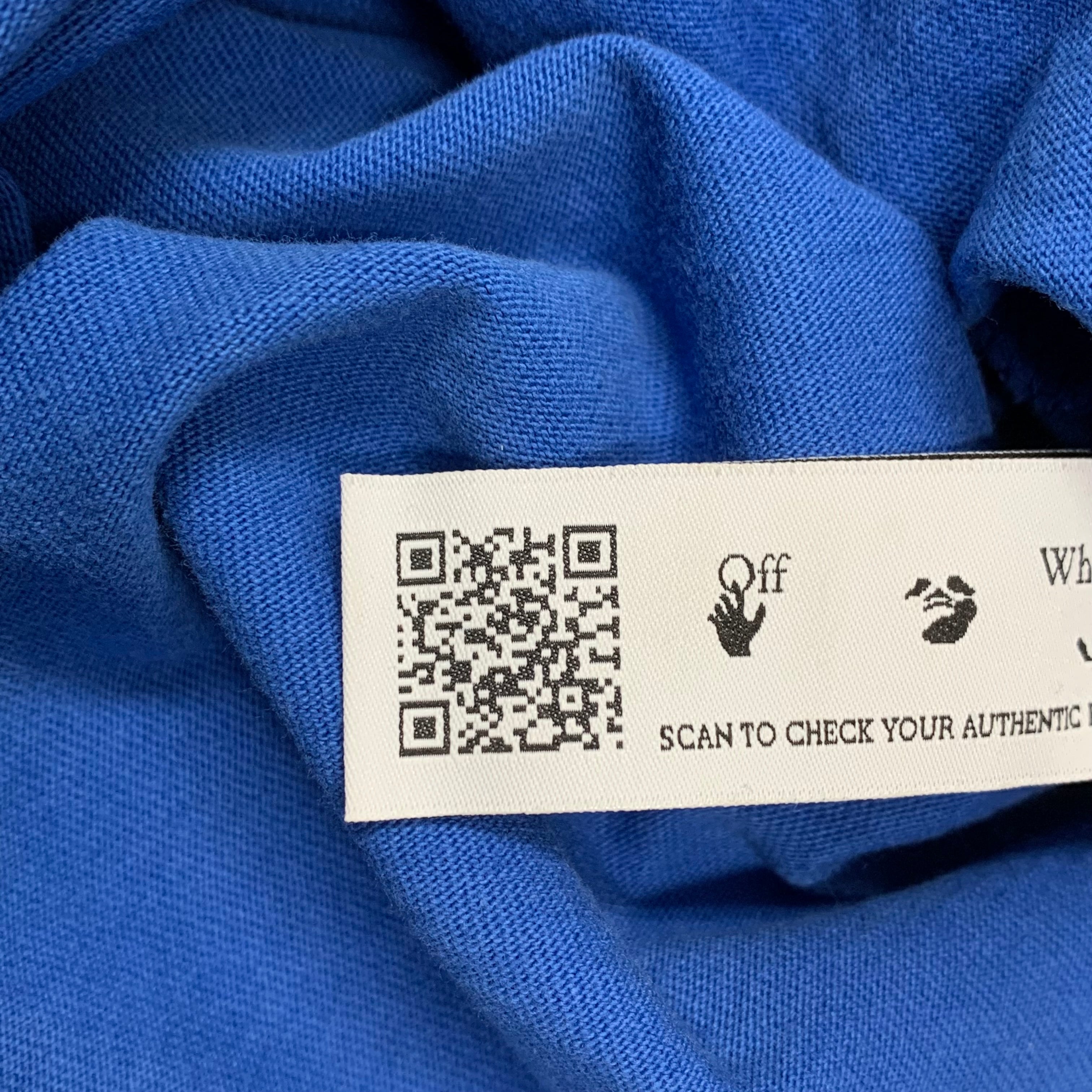 Off White Small Tee MLB Chicago Cubs Blue T-Shirt Virgil Abloh