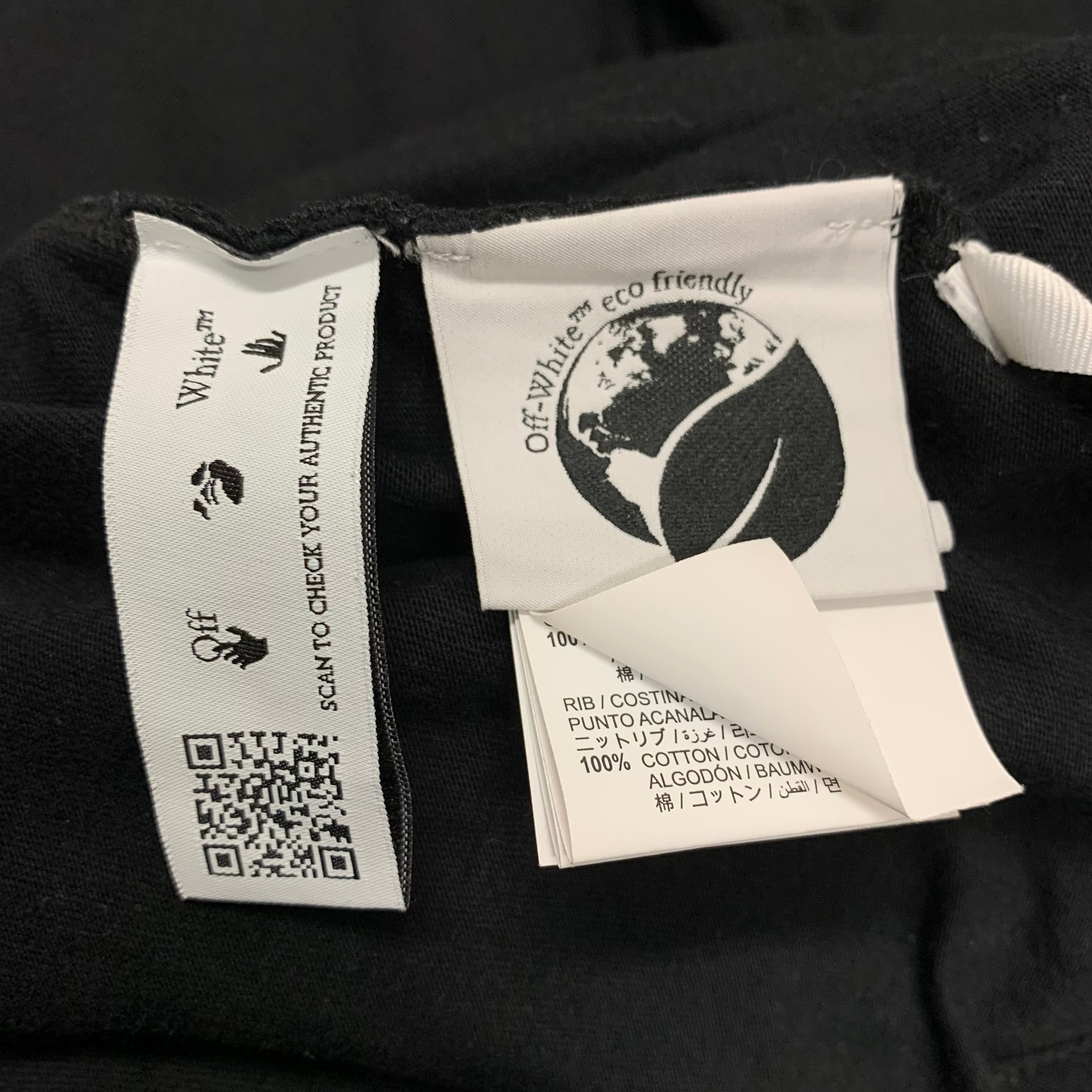 Off White Small Tee Diag Scribble Black T-Shirt Virgil Abloh