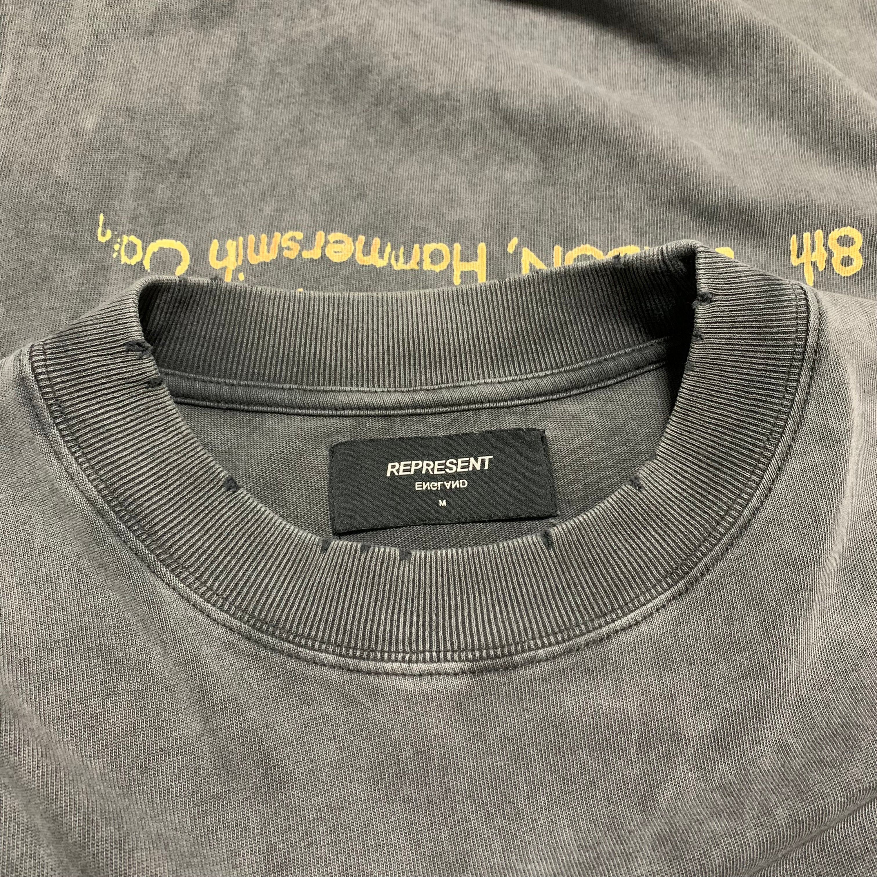 Represent Medium Rep N Resent Vintage Grey Tee