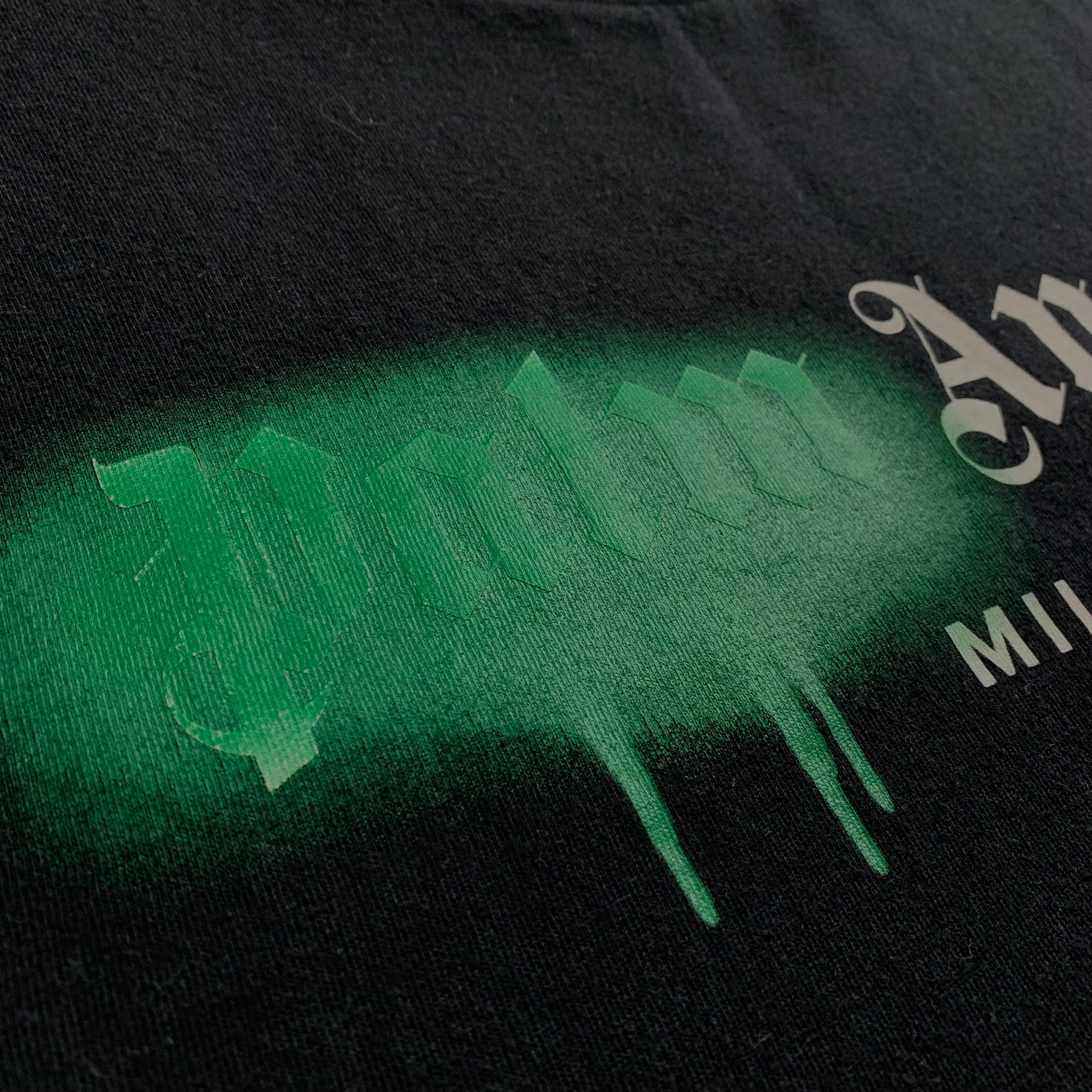Palm Angels Medium Tee Milano Sprayed Black T-Shirt