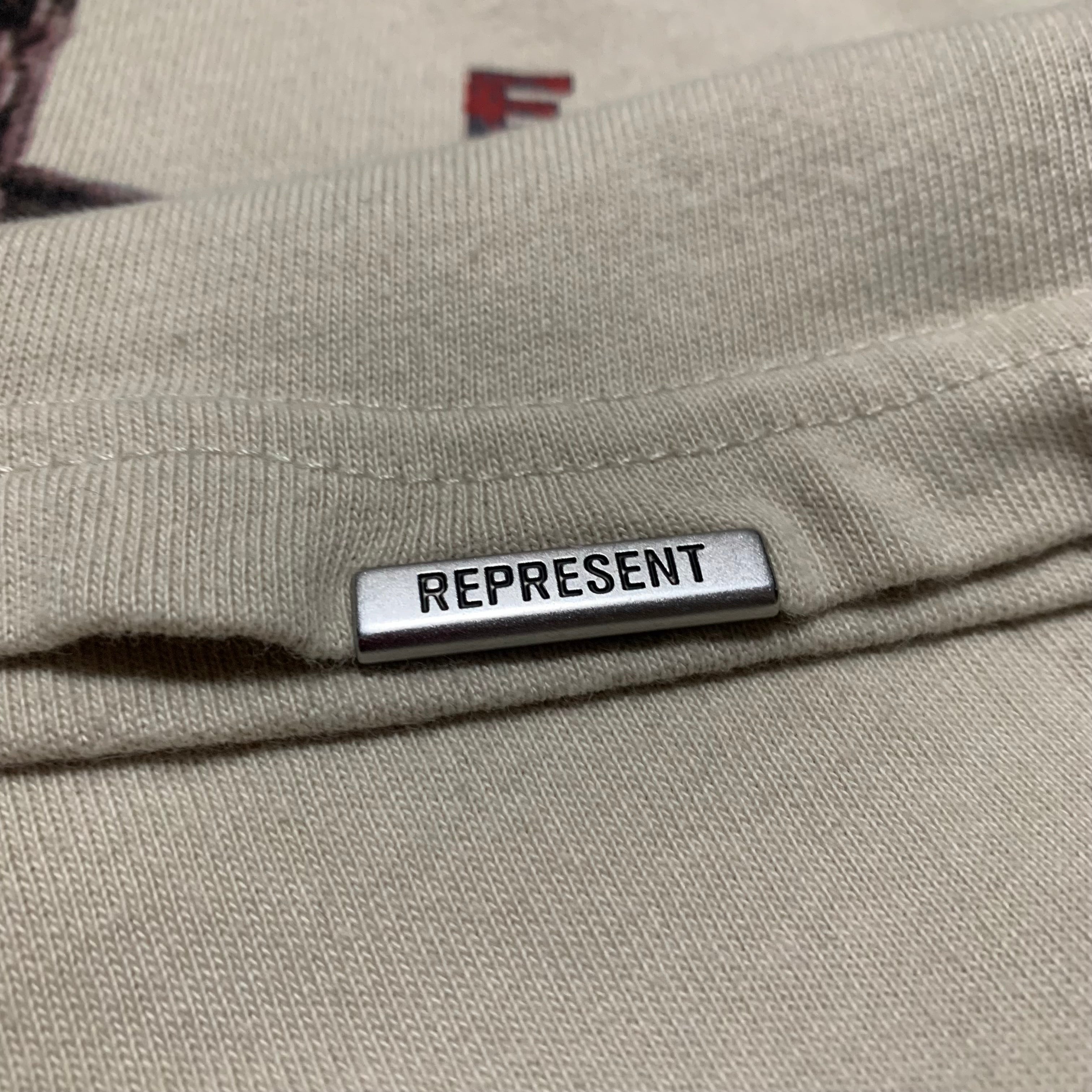 Represent Small Snake Graphic Vintage White Tee