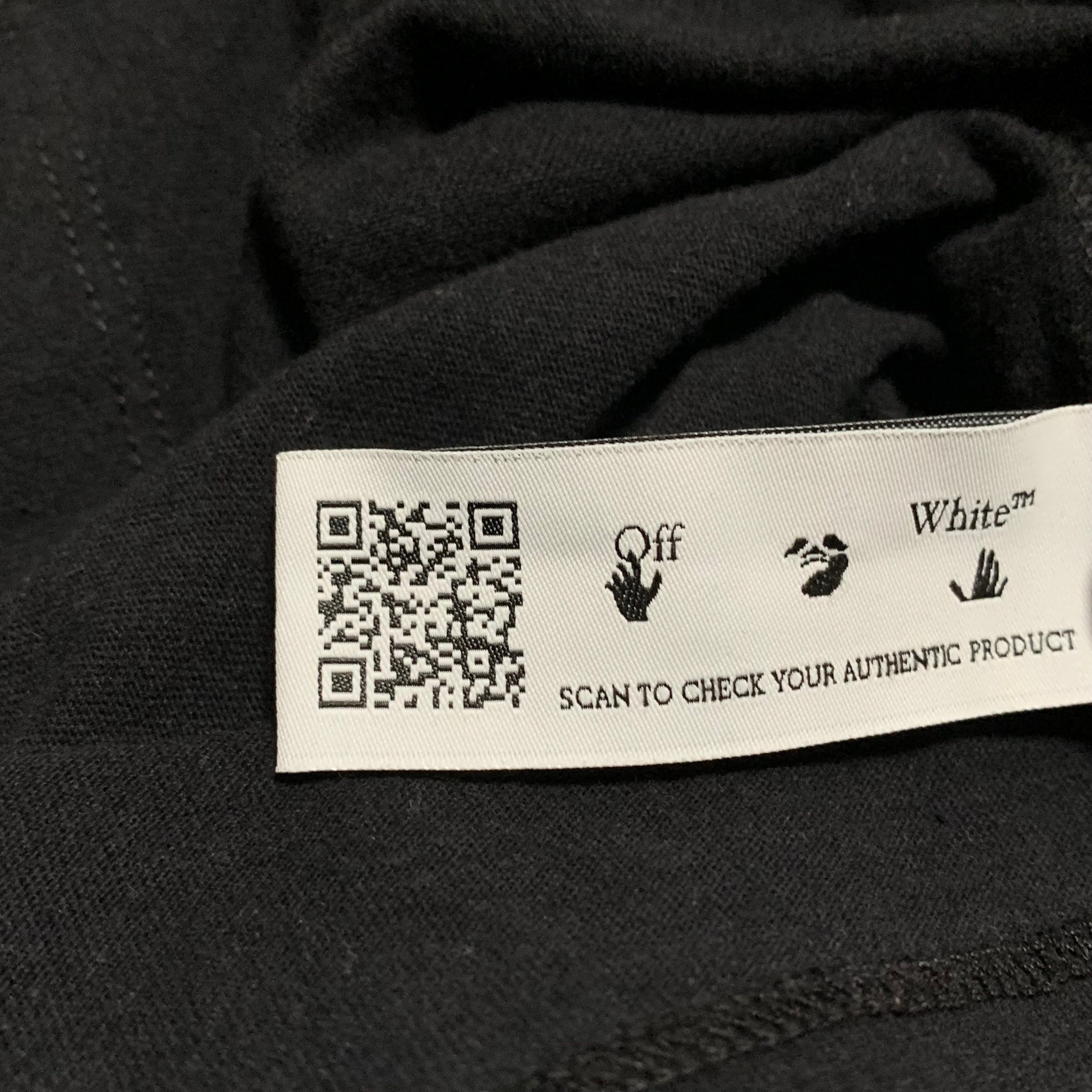 Off White XXL Adam Eve Arrows Black Tee Virgil Abloh