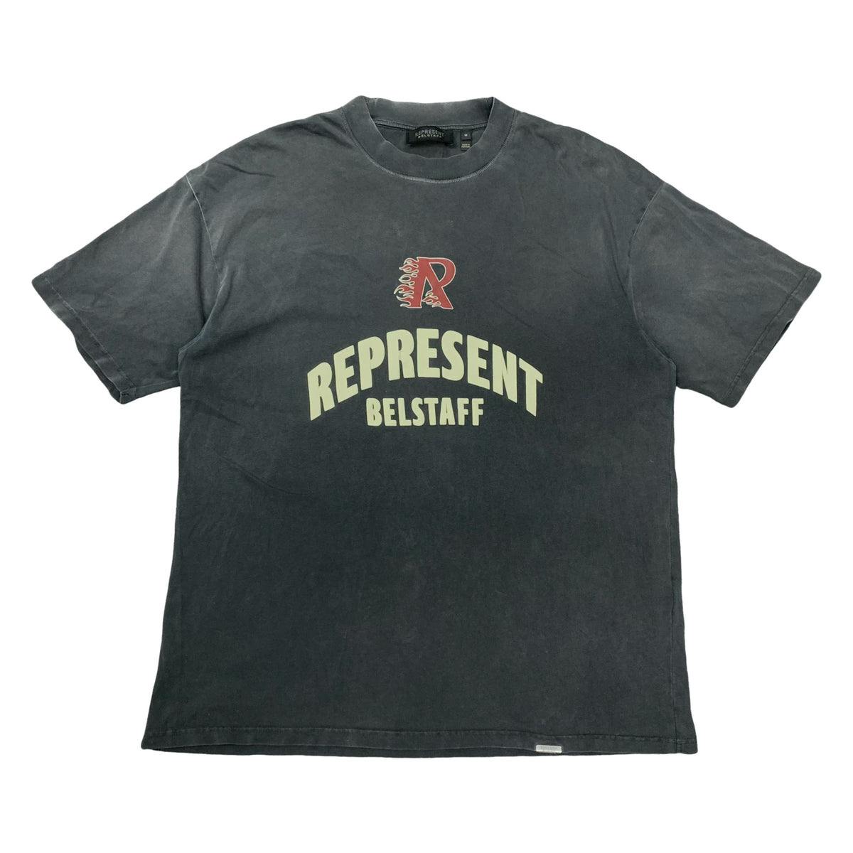 Represent Medium Tee Belstaff Flame Phoenix Black T-Shirt