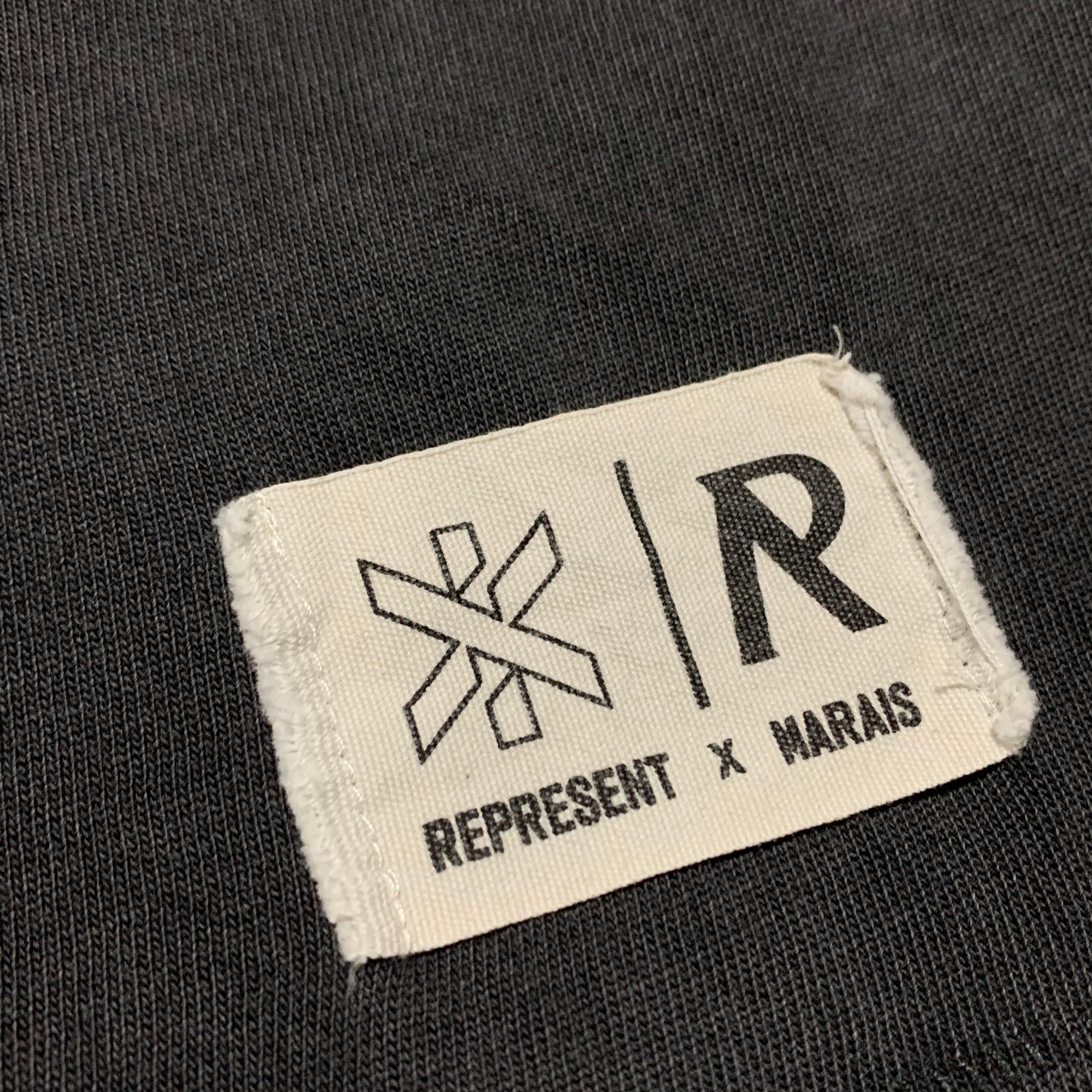 Represent Medium Marais Great Ocean Vintage Black Tee