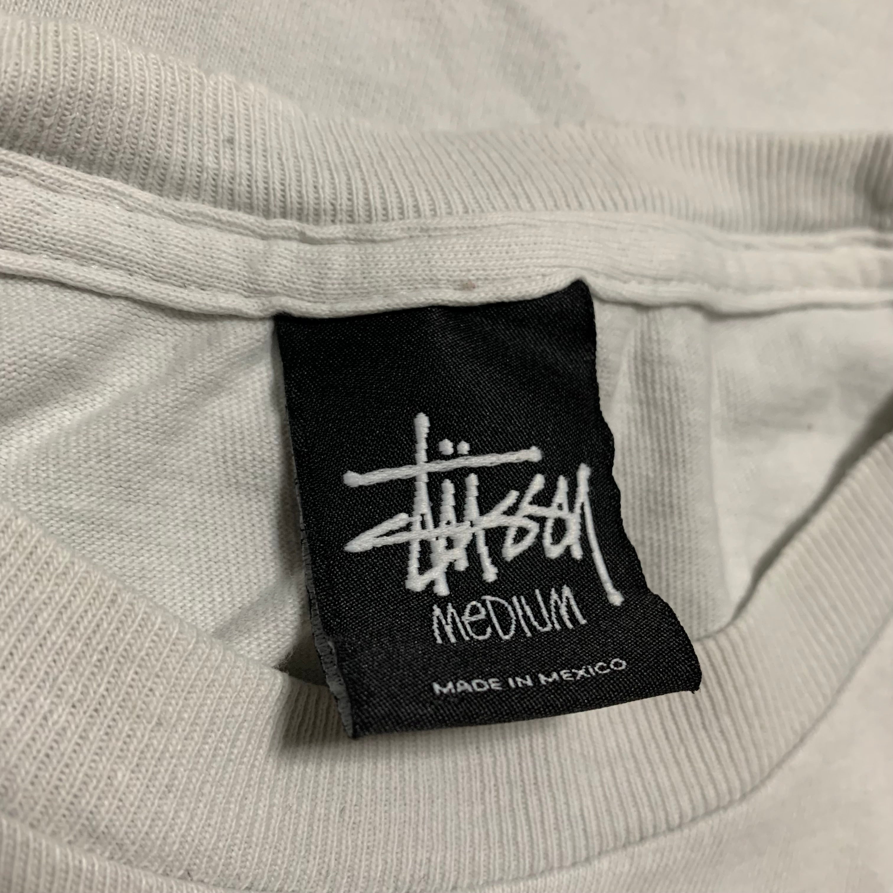 Stussy Bape Medium Survival Of The Fittest White Tee A Bathing Ape