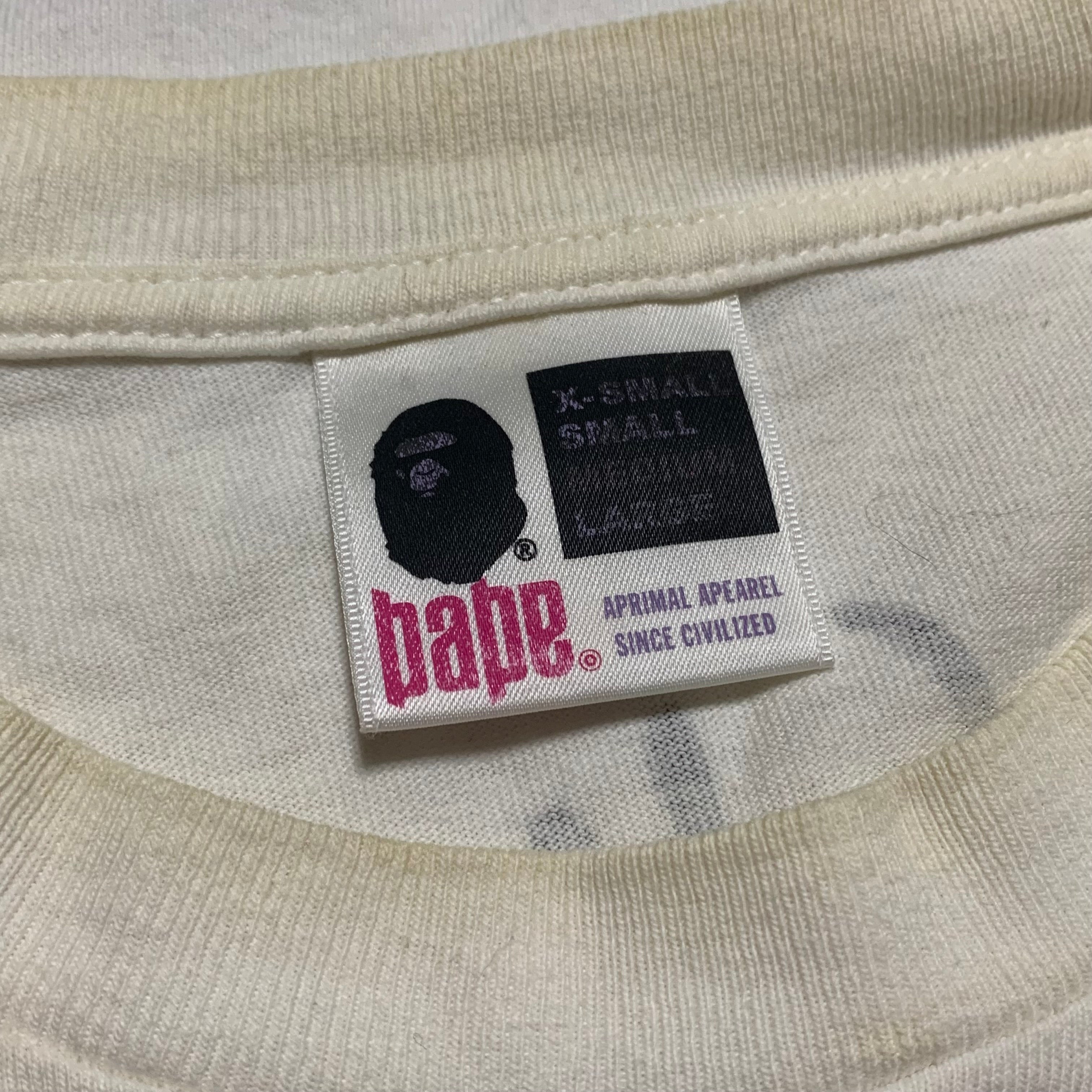 Bape Medium URSUS Graphic White Tee A Bathing Ape Vintage