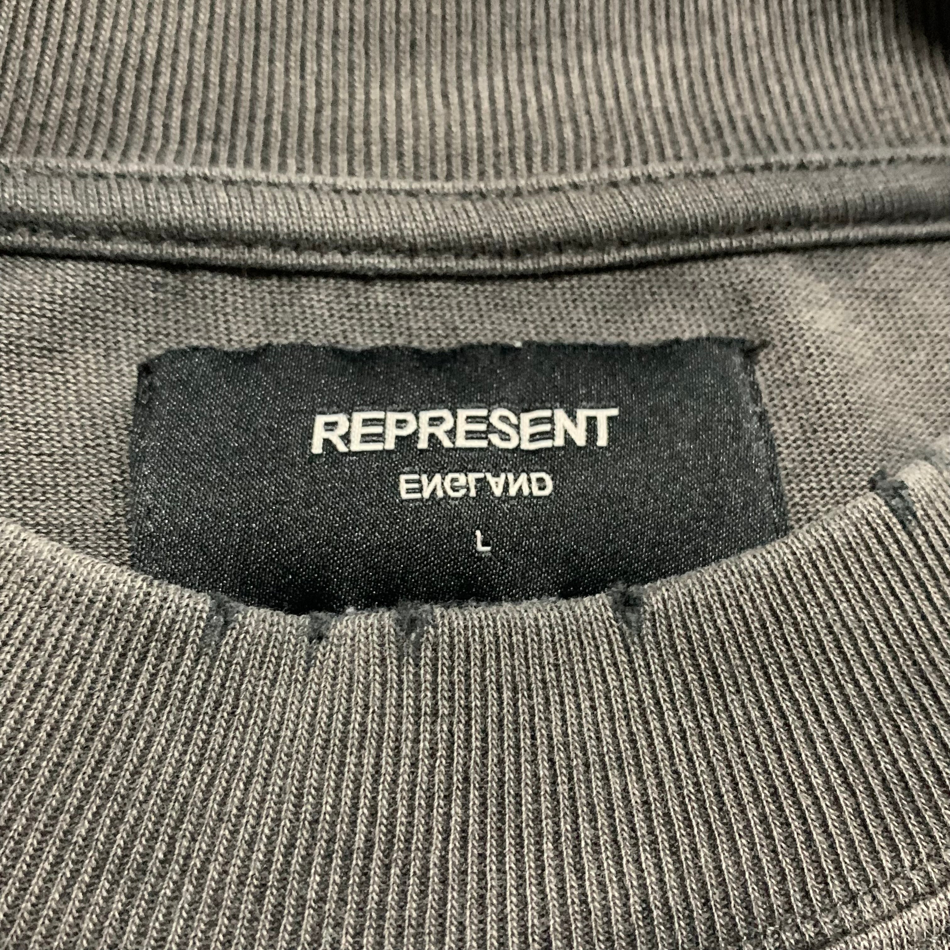 Represent Large Louder Than Hell Vintage Grey Tee