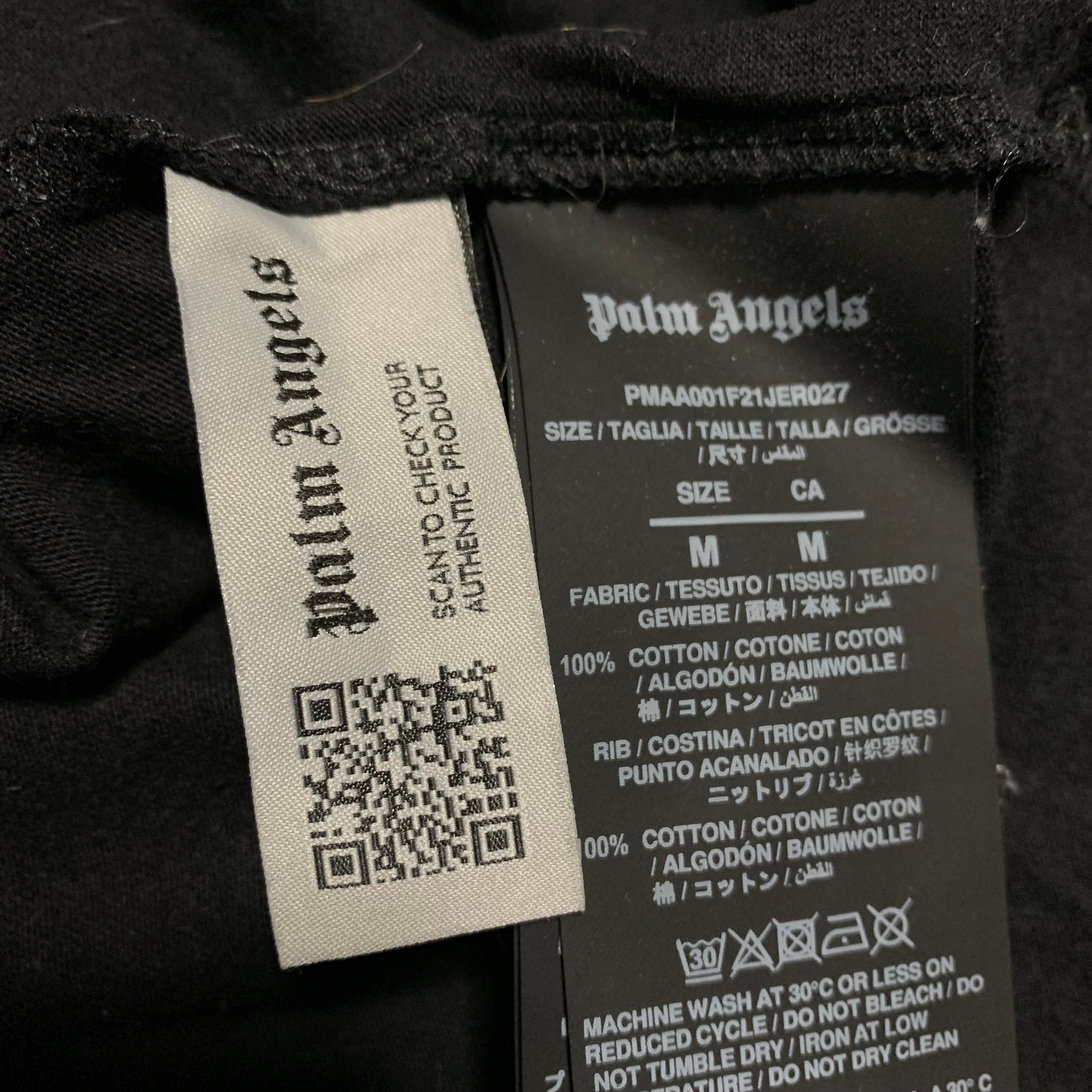 Palm Angels Medium Classic Bear Sprayed Star Black Tee