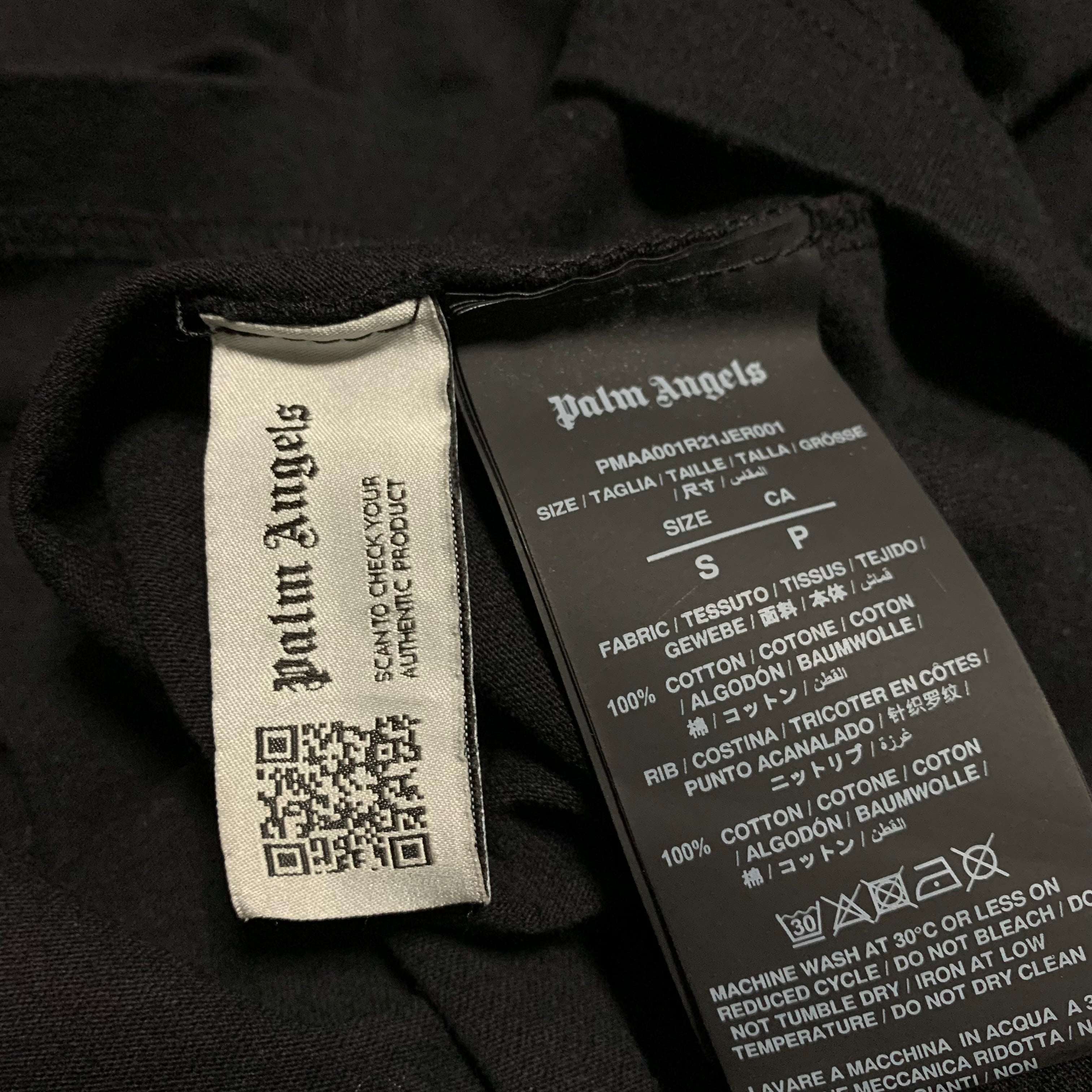 Palm Angels Small Kill The Bear Black Tee