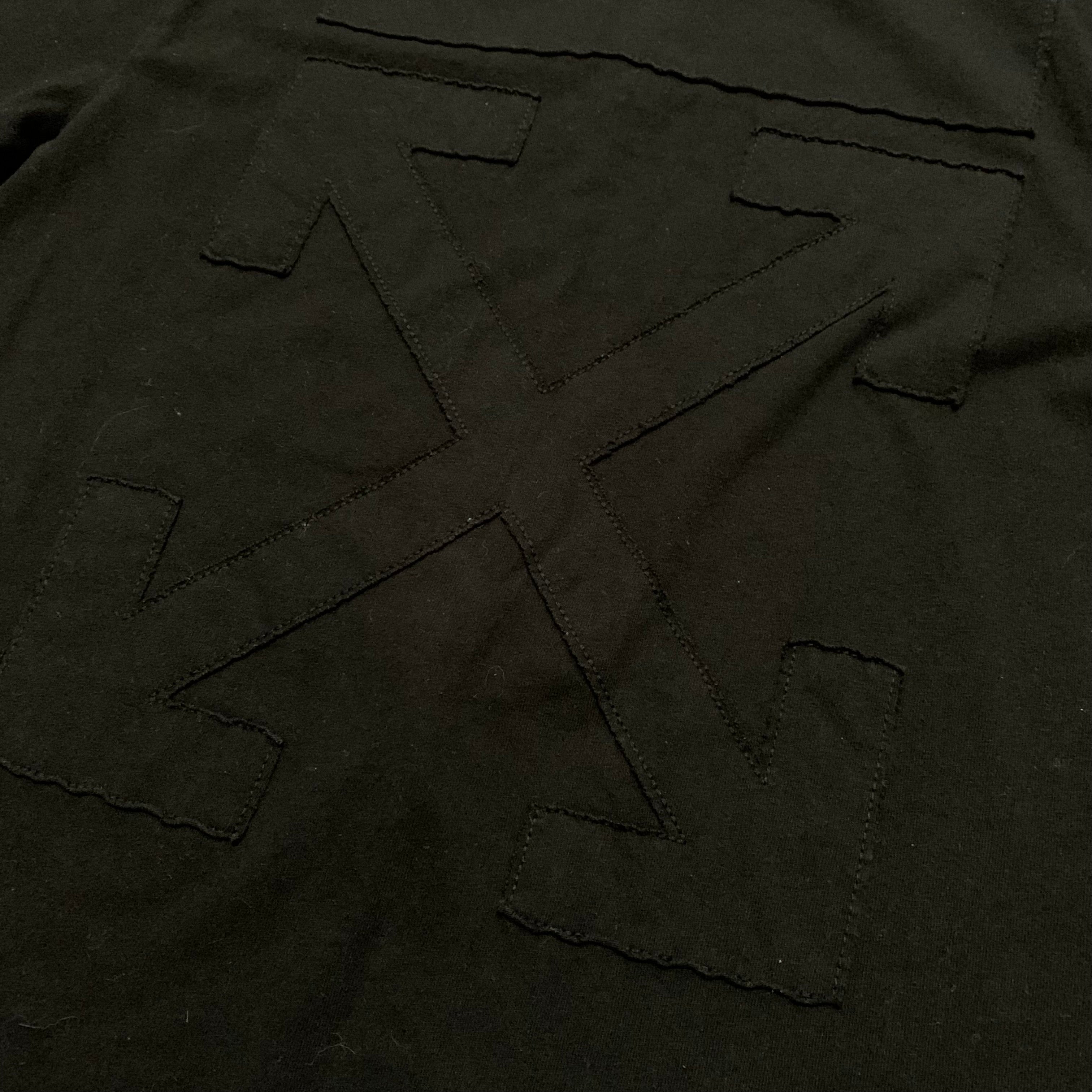 Off White Small Arrows Embroidered Black Tee Virgil Abloh 2018