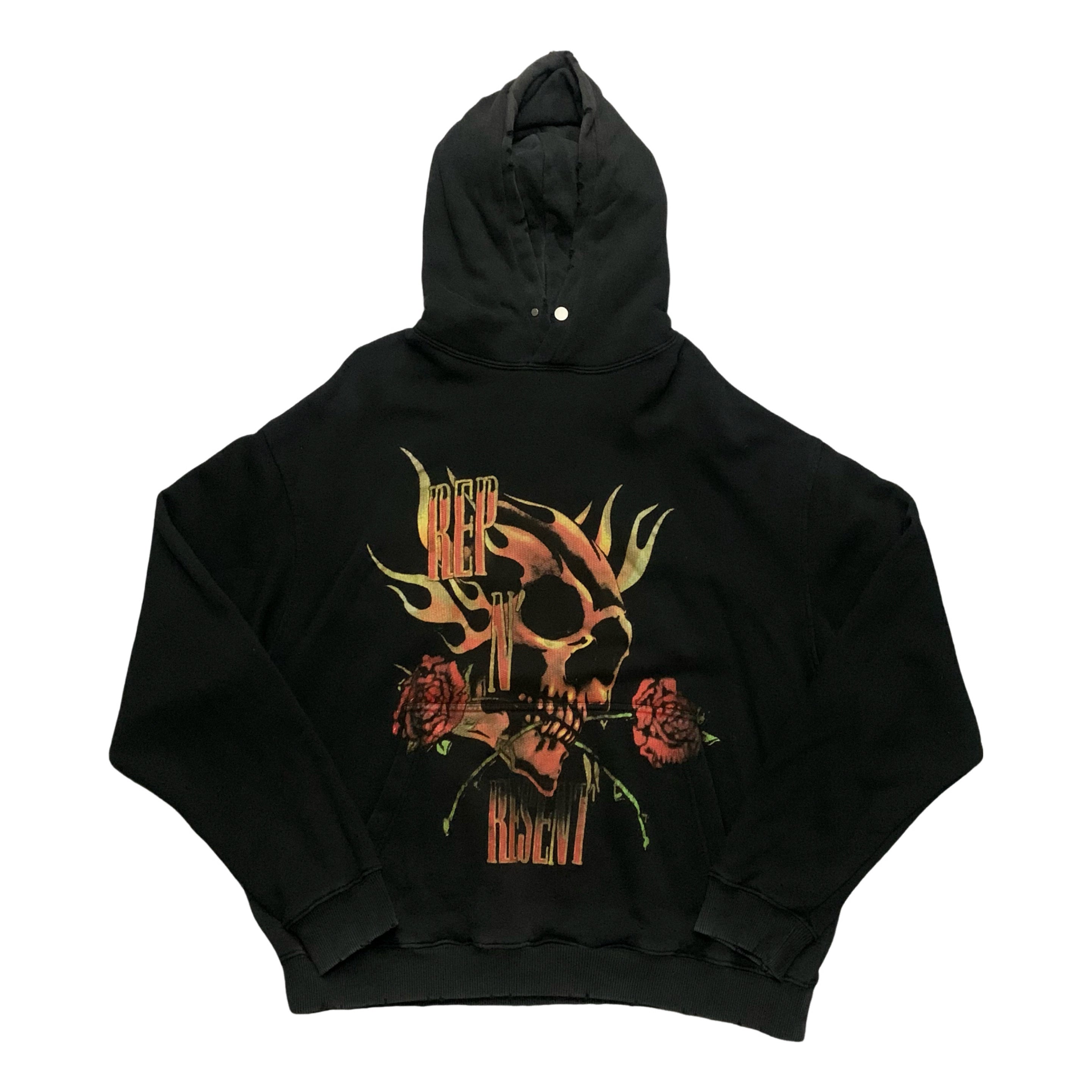 Represent Medium Rep N Resent Vintage Black Hoodie