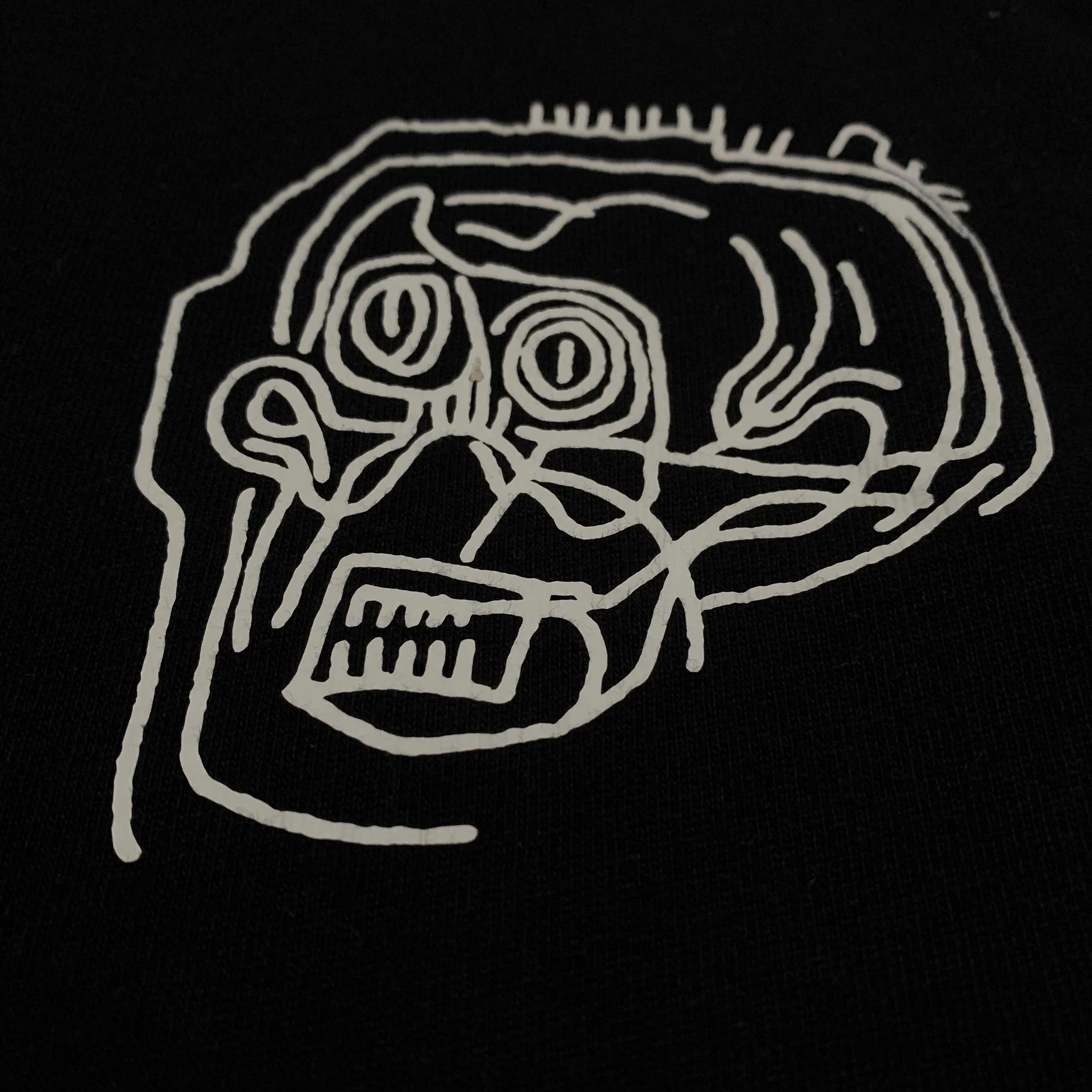 Represent Small Basquiat Skull Jet Black Tee Sample 1/1