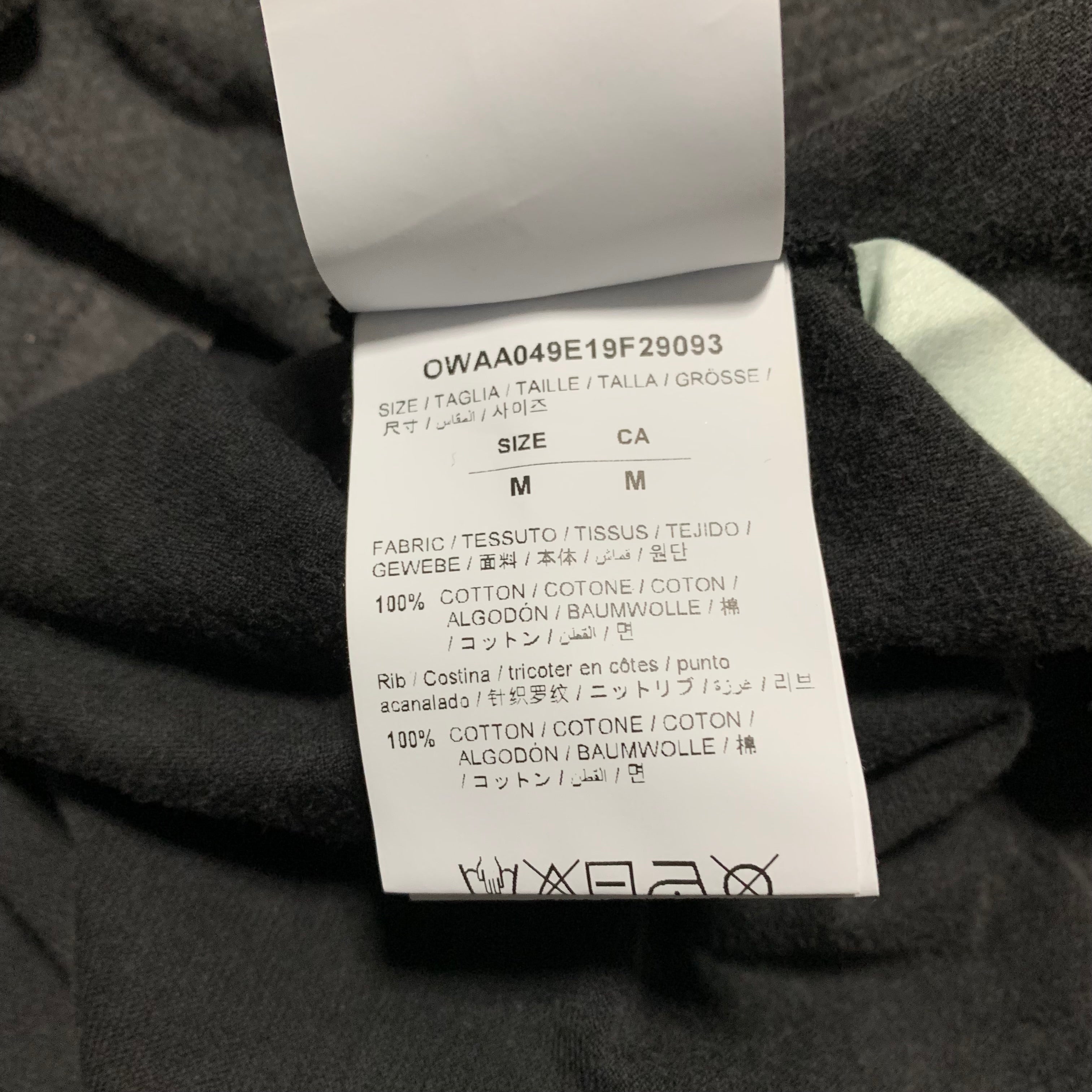 Off White Medium Olympic Ld99 Swans Washed Grey Tee Virgil Abloh