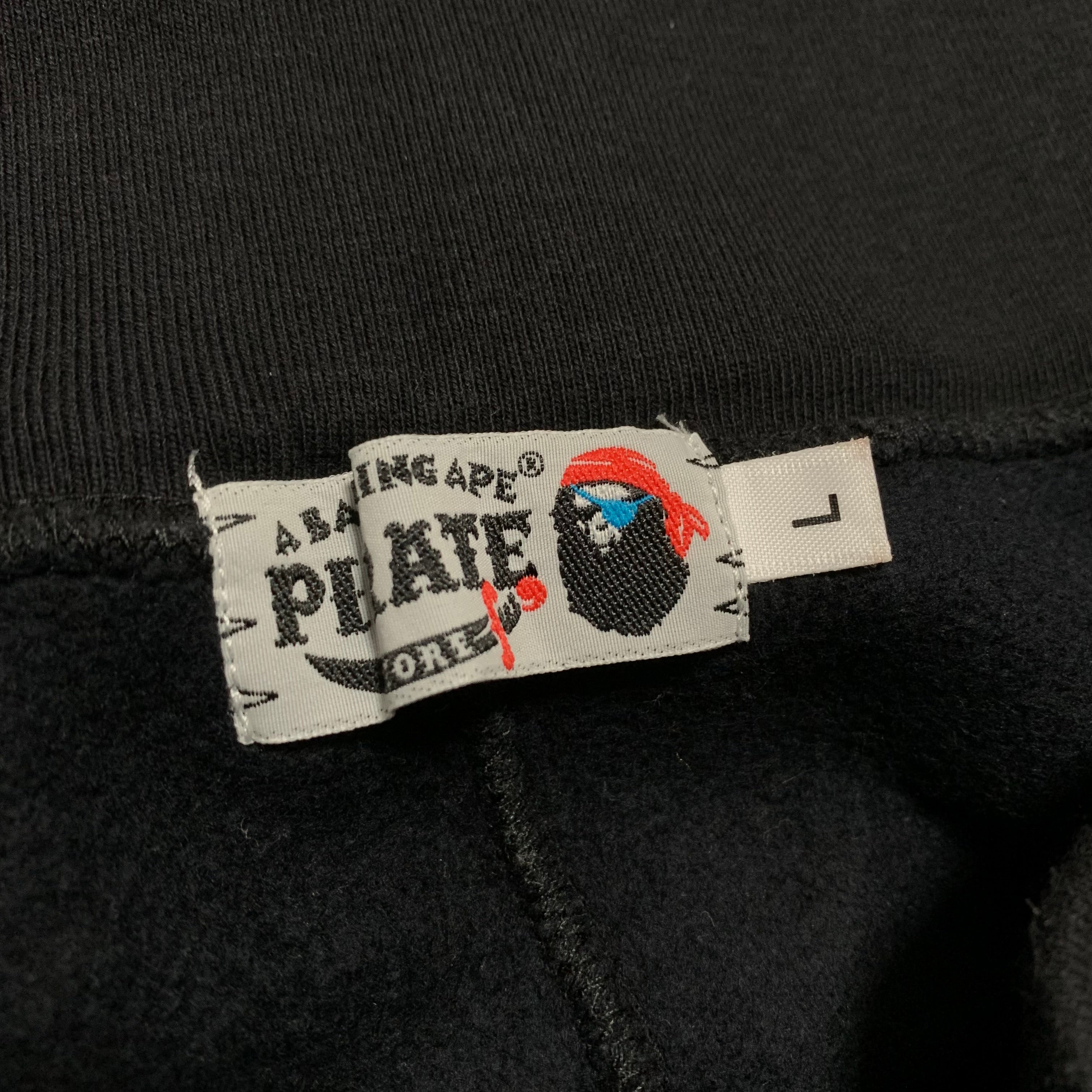 Bape Large Shorts Pirate Store Black Jogger Bottoms