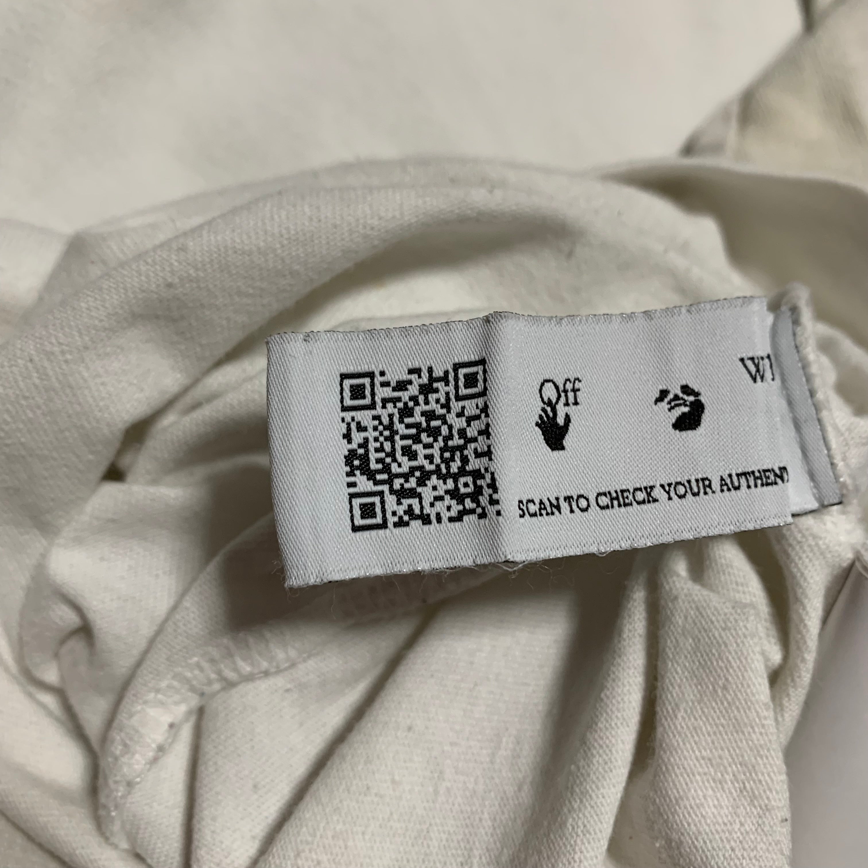 Off White Small Dripped Logo White Tee Virgil Abloh