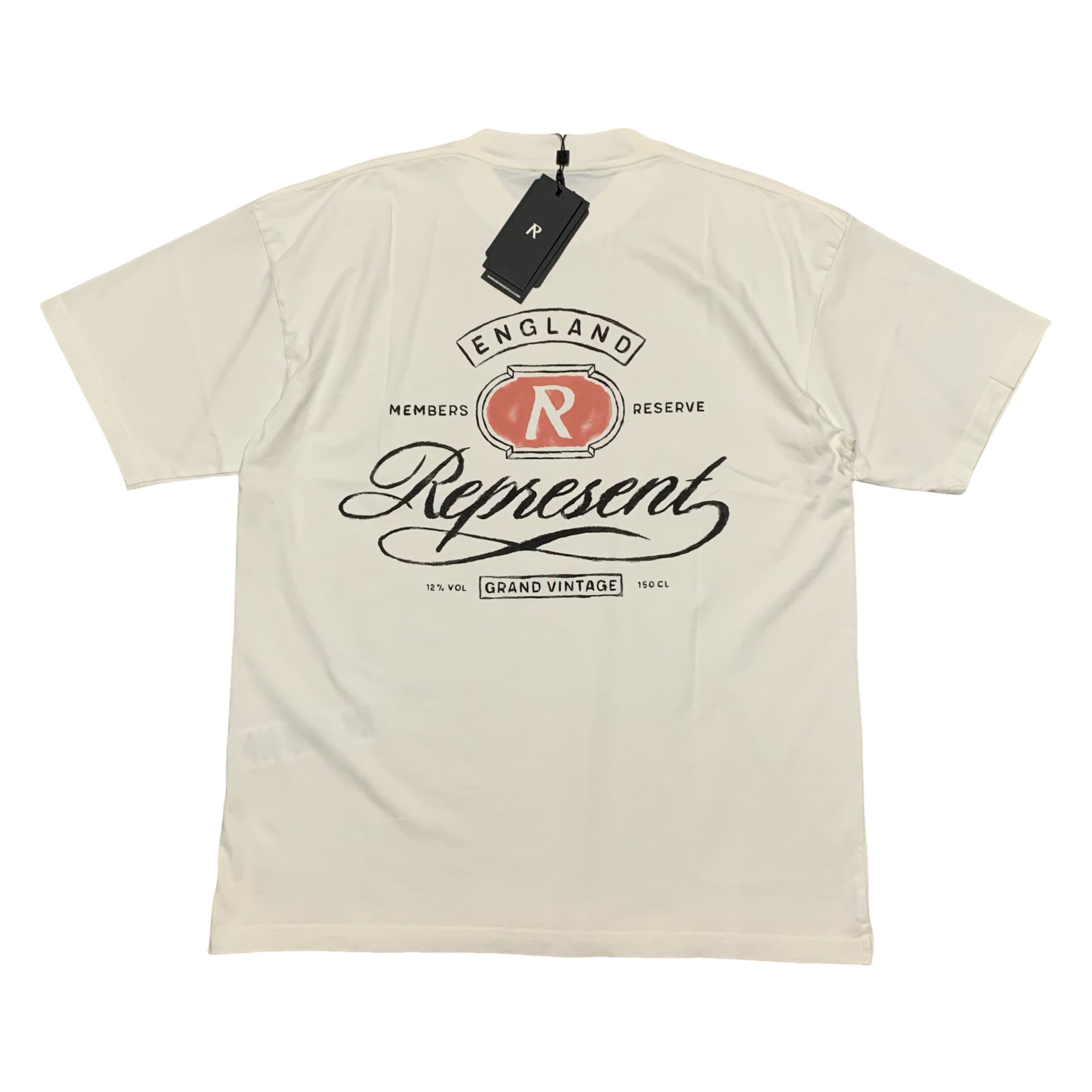 Represent XS Grand Vintage Drawn Aged White Tee
