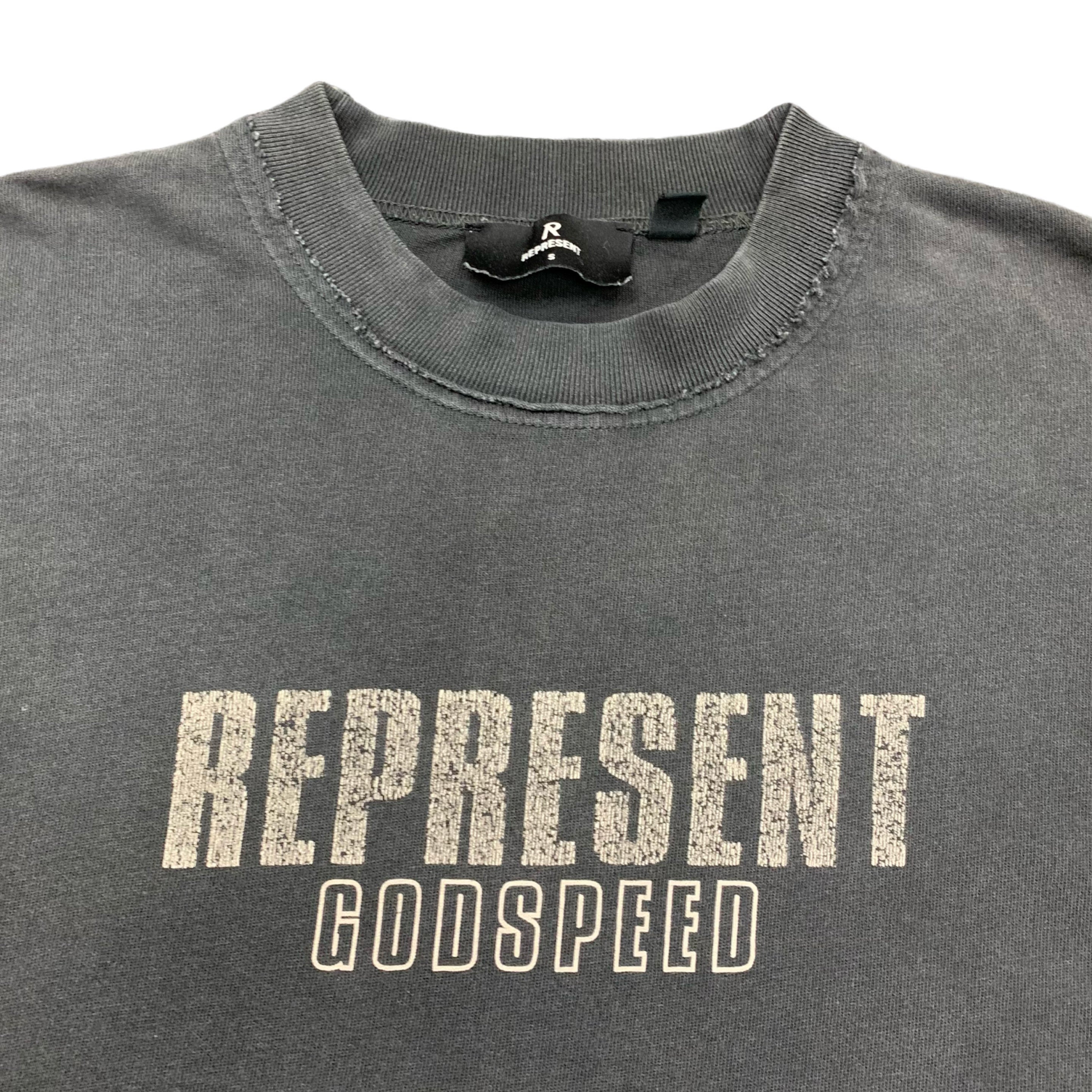 Represent Small Tee Godspeed Aged Black T-Shirt
