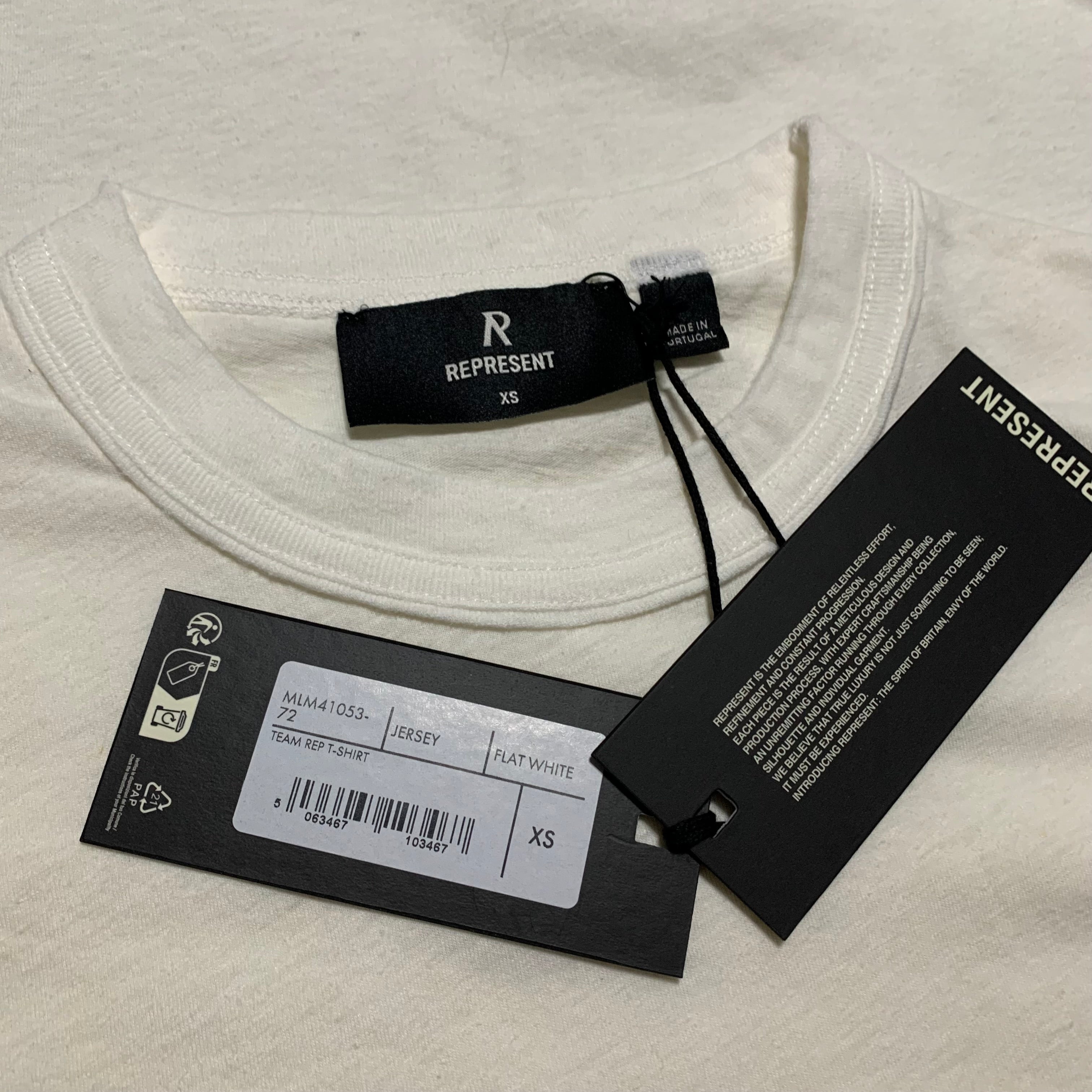Represent XS Team Rep Flat White Tee
