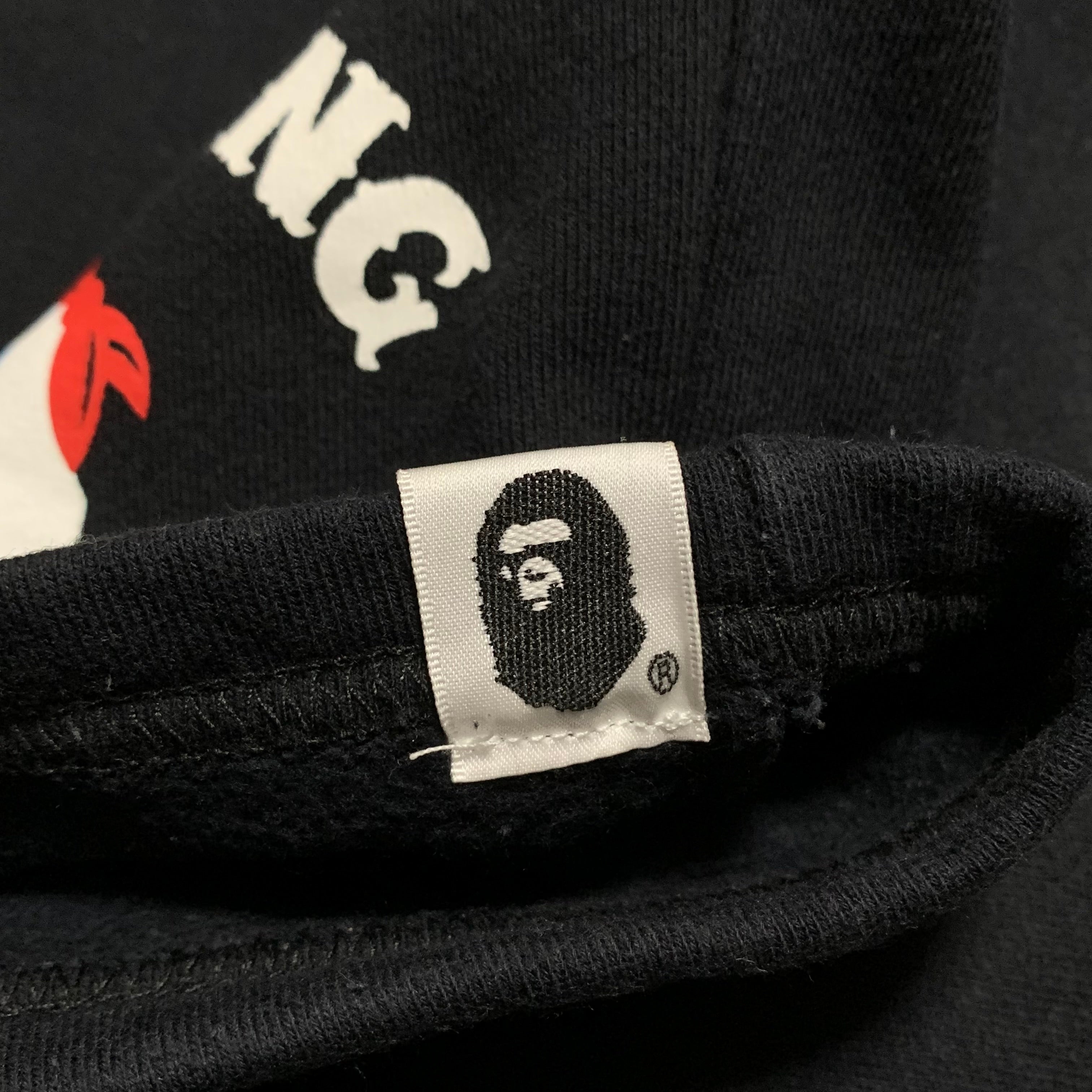 Bape Large Shorts Pirate Store Black Jogger Bottoms