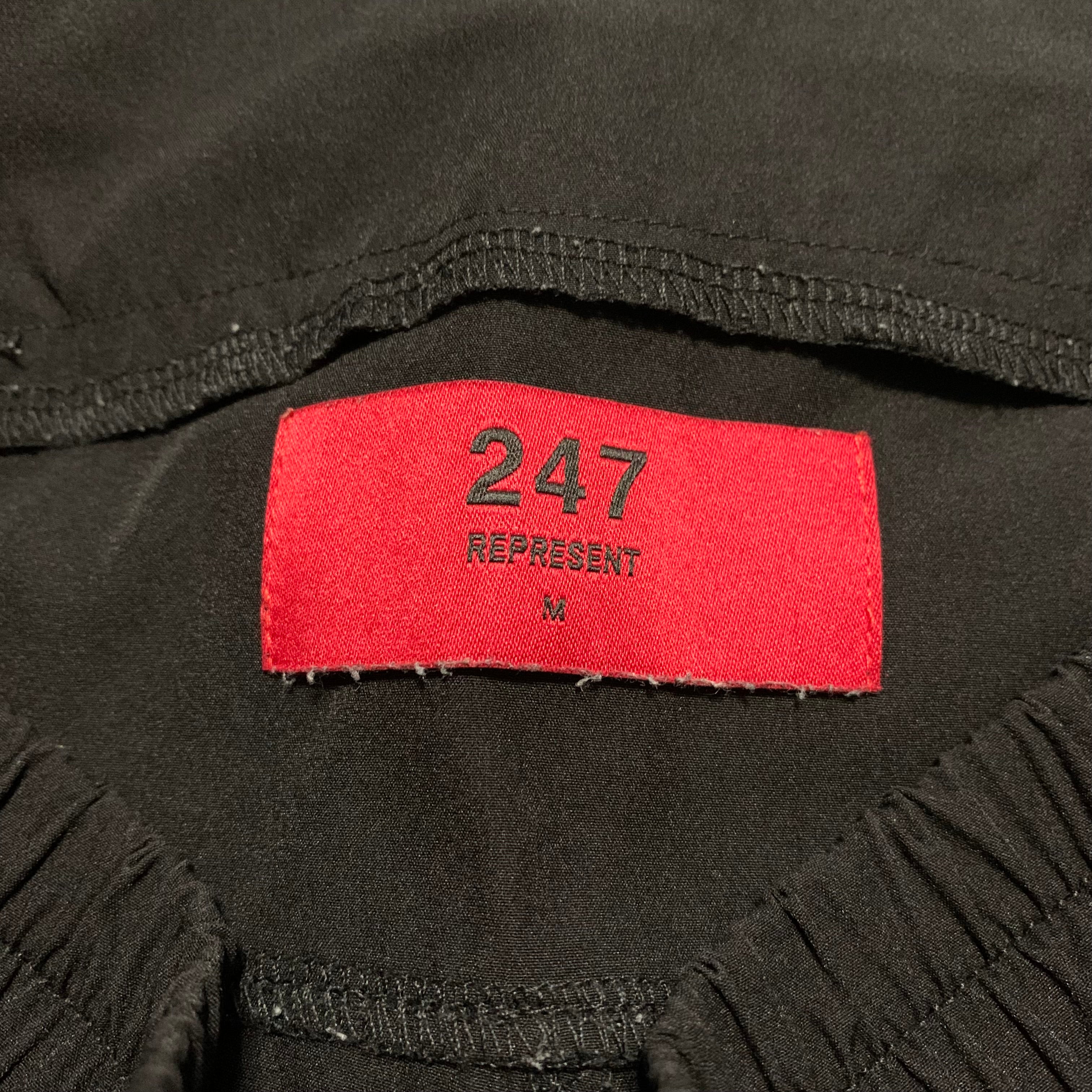 Represent Medium Blanks 247 Black Track Pant Bottoms