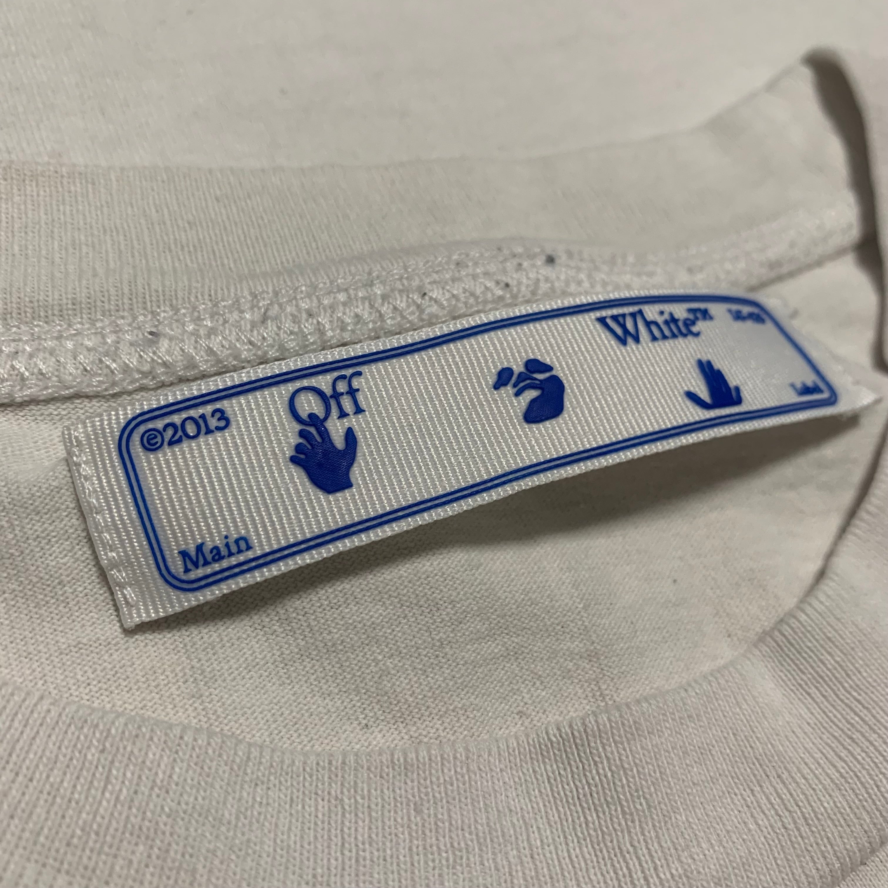 Off White Small Stencil Arrows White Tee Virgil Abloh
