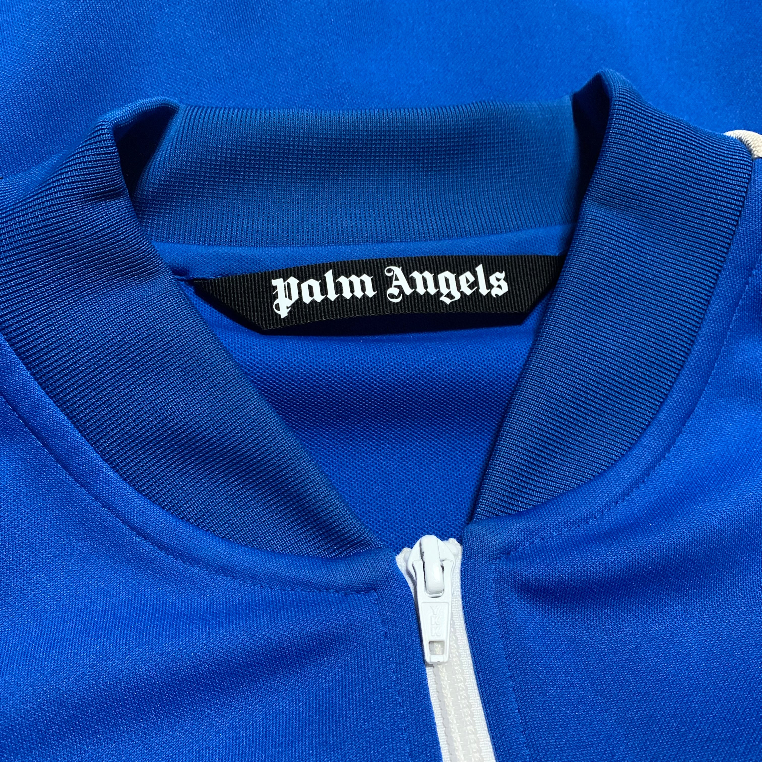 Palm Angels XL Track Jacket Electric Blue Zipped Bomber Classic 2022