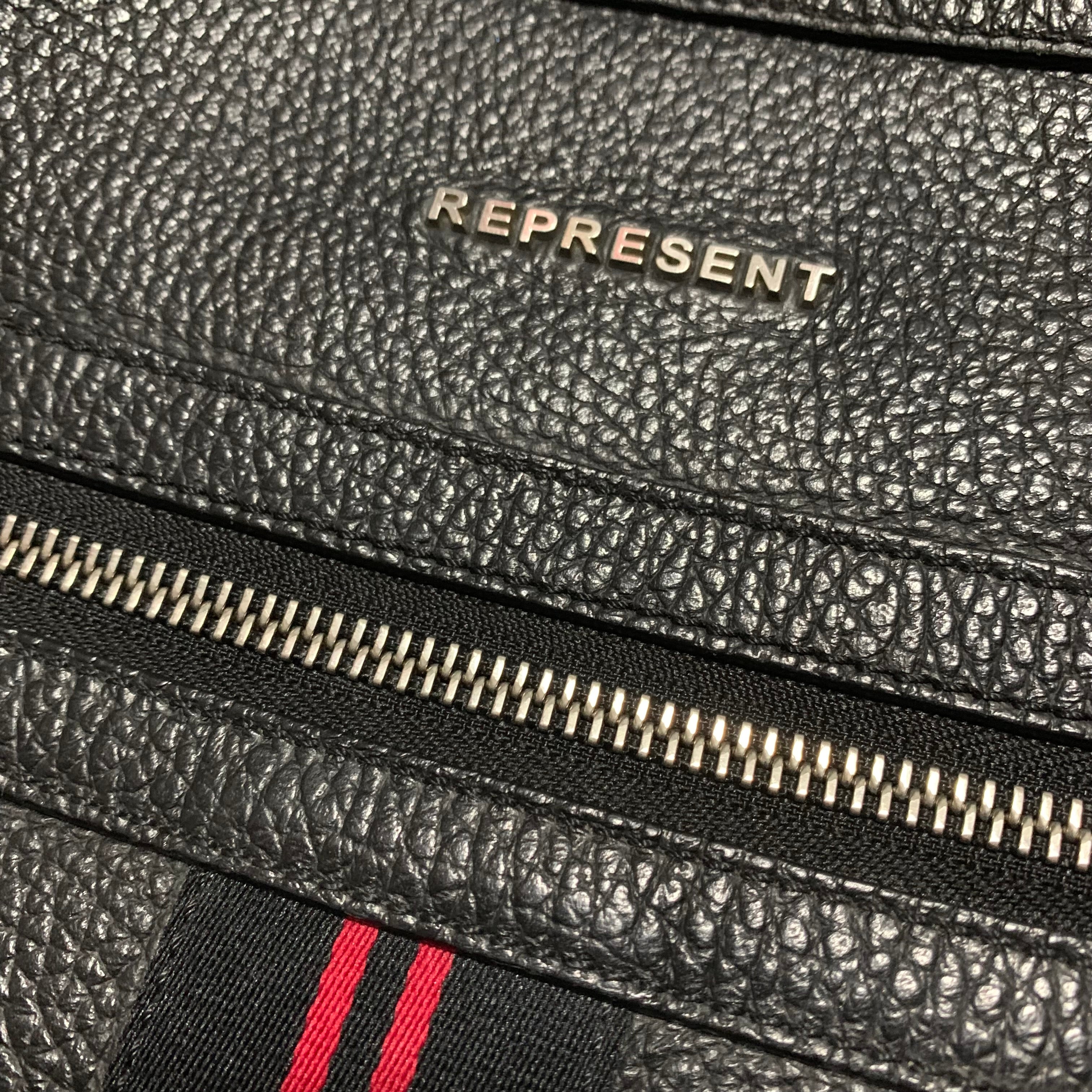 Represent Bag Black Leather Side Crossbody Bag