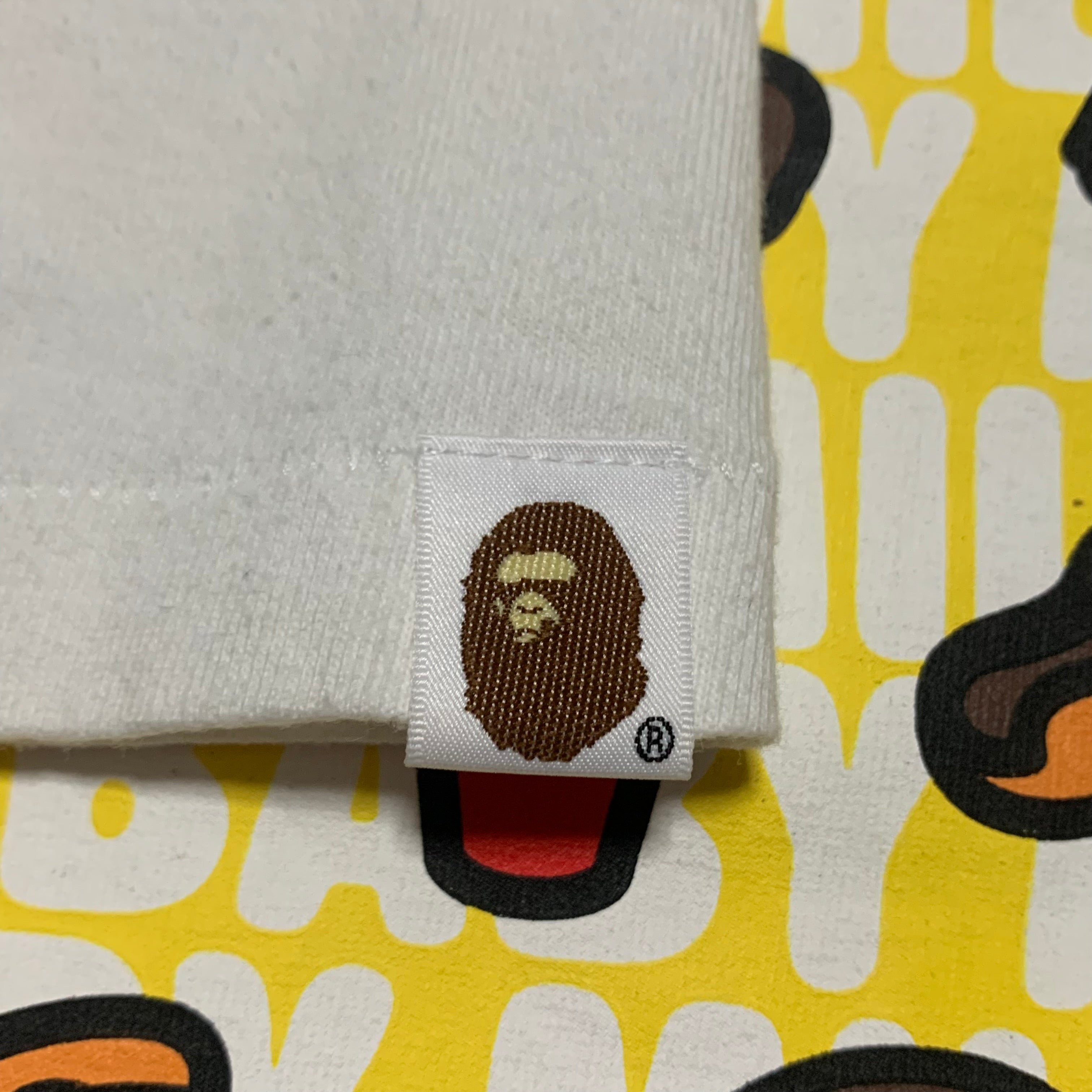 Represent Medium Baby Milo Ape Head White Tee 'Junk Food'