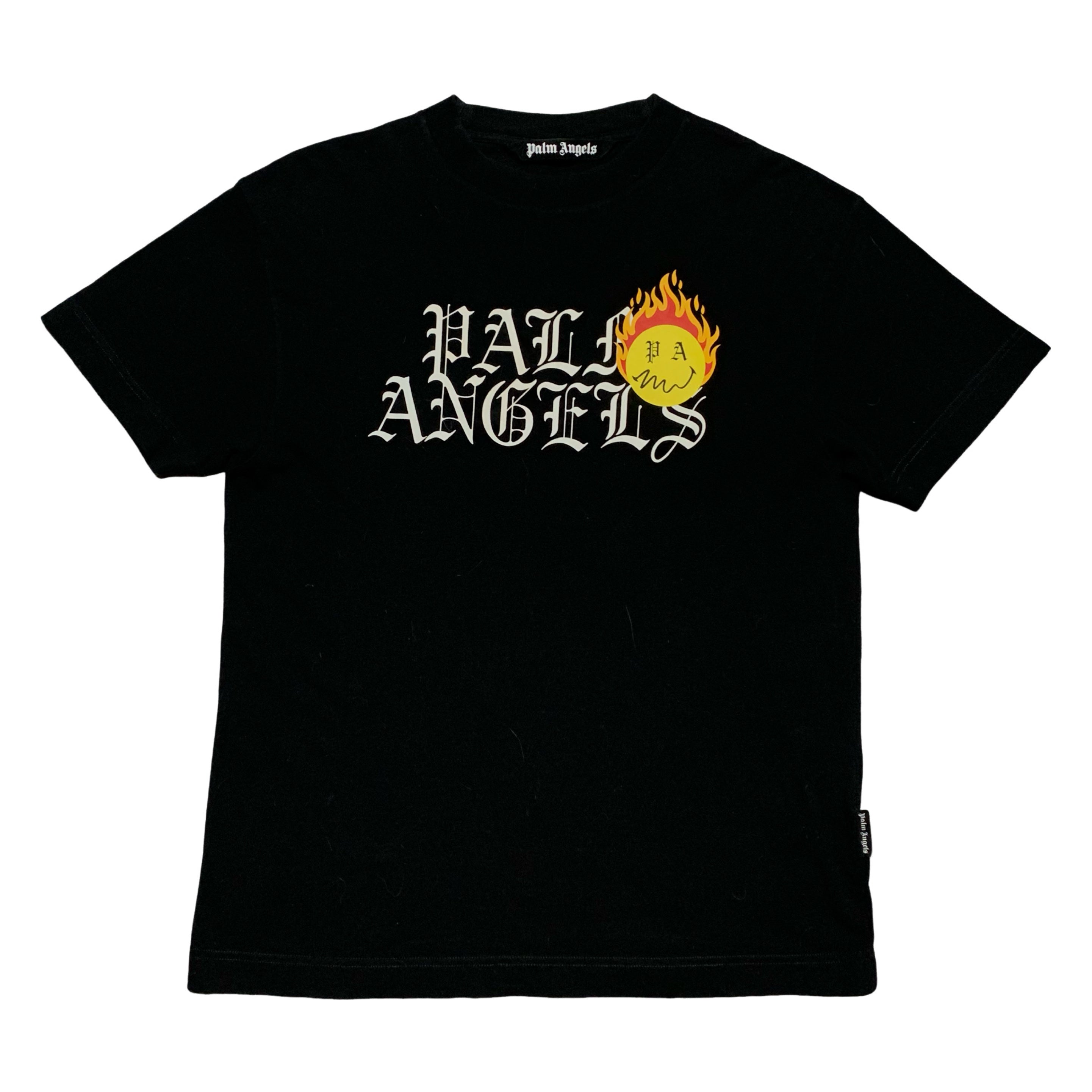Palm Angels Medium Burning Head Black Tee