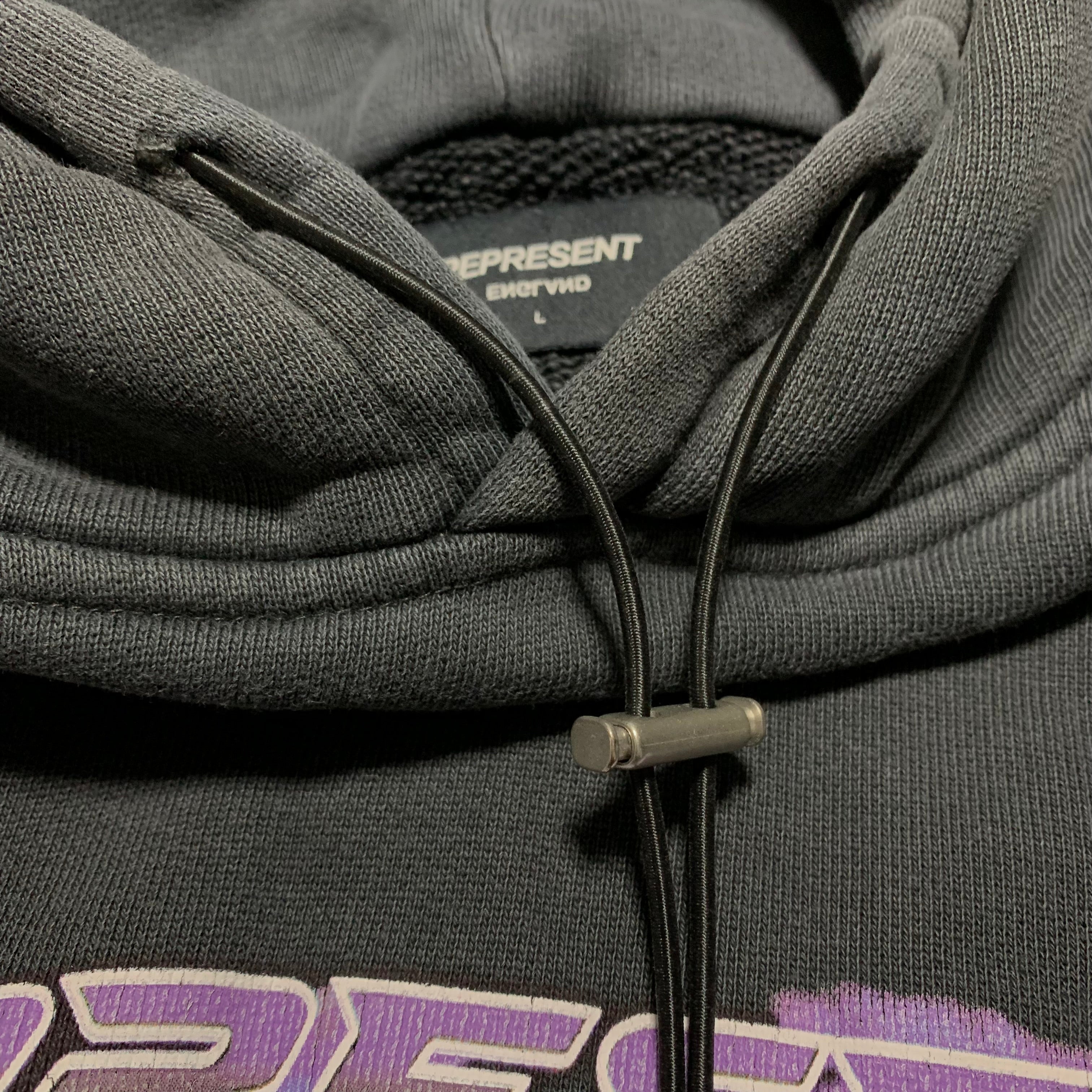 Represent Large Love Hunter Vintage Black Hoodie