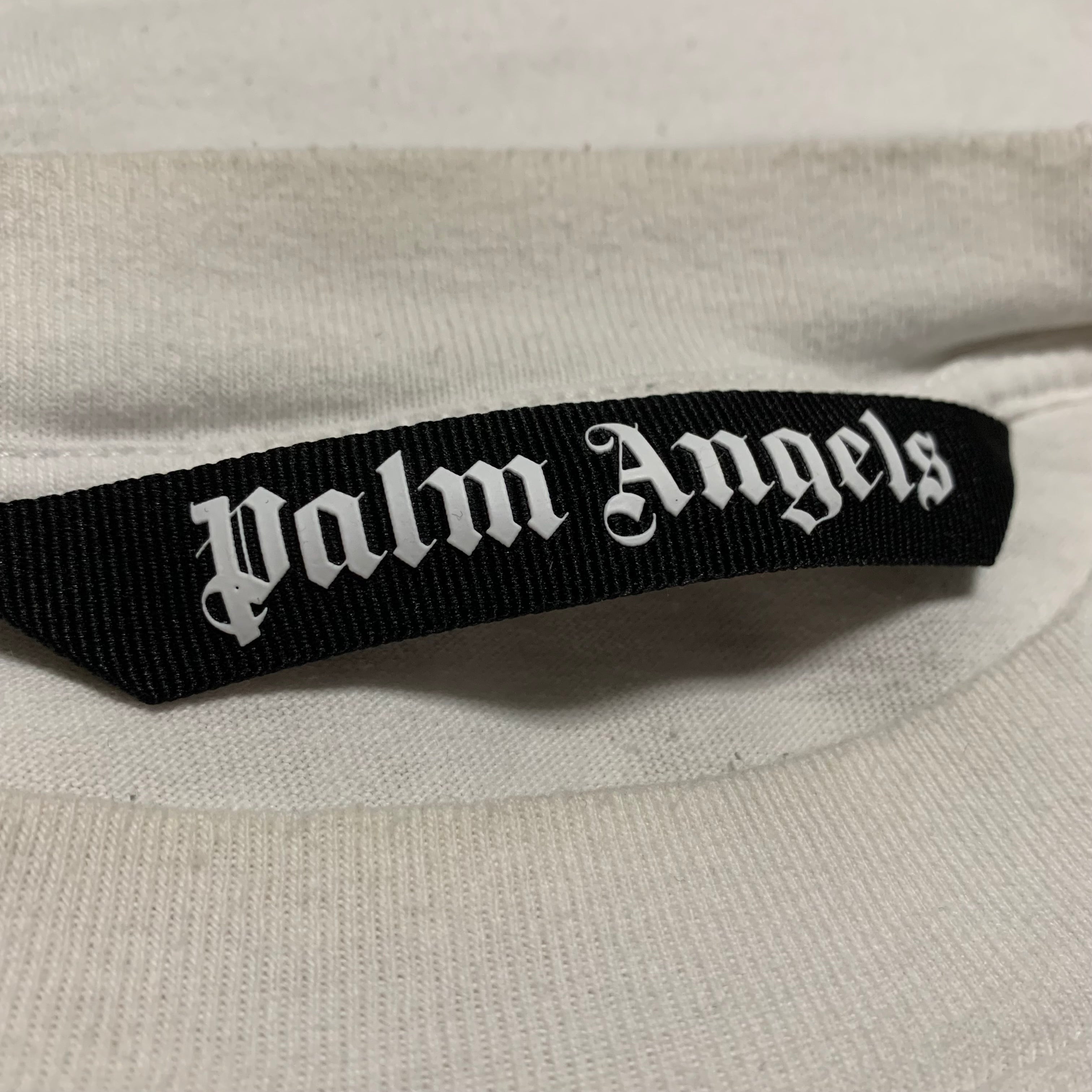 Palm Angels Medium Paris Sprayed White Tee