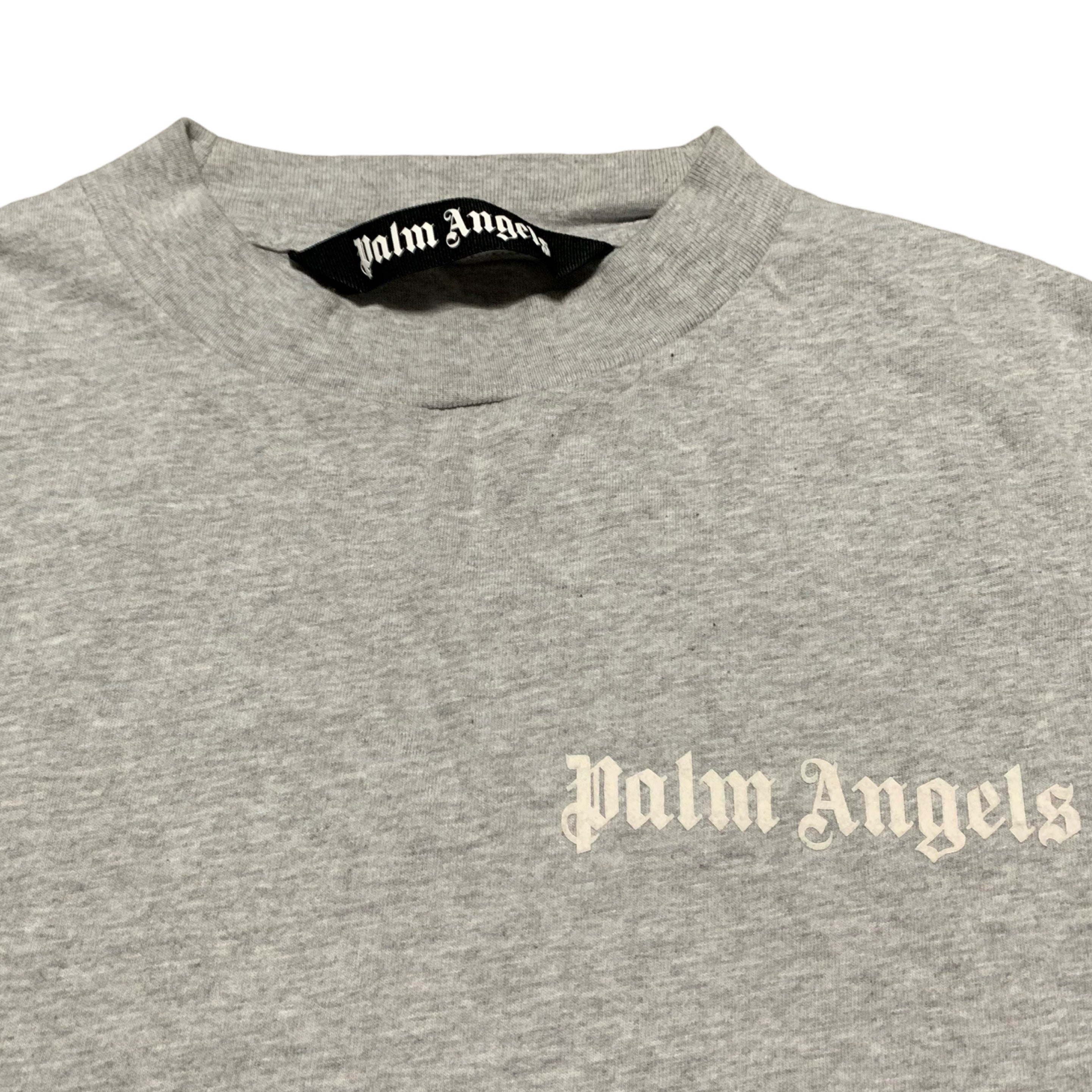 Palm Angels Small Classic Logo Grey Tee