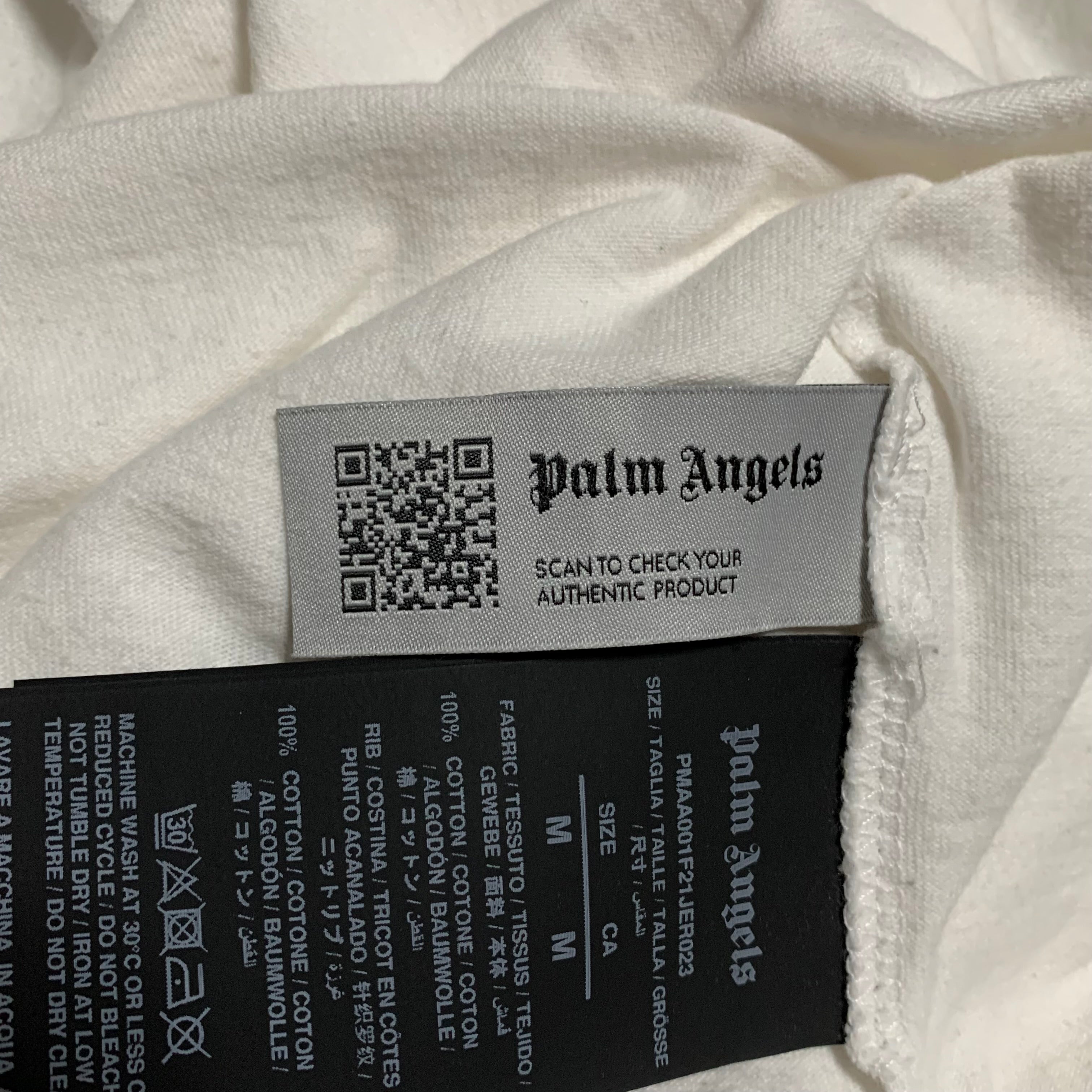 Palm Angels Medium Kill The Bear White Tee