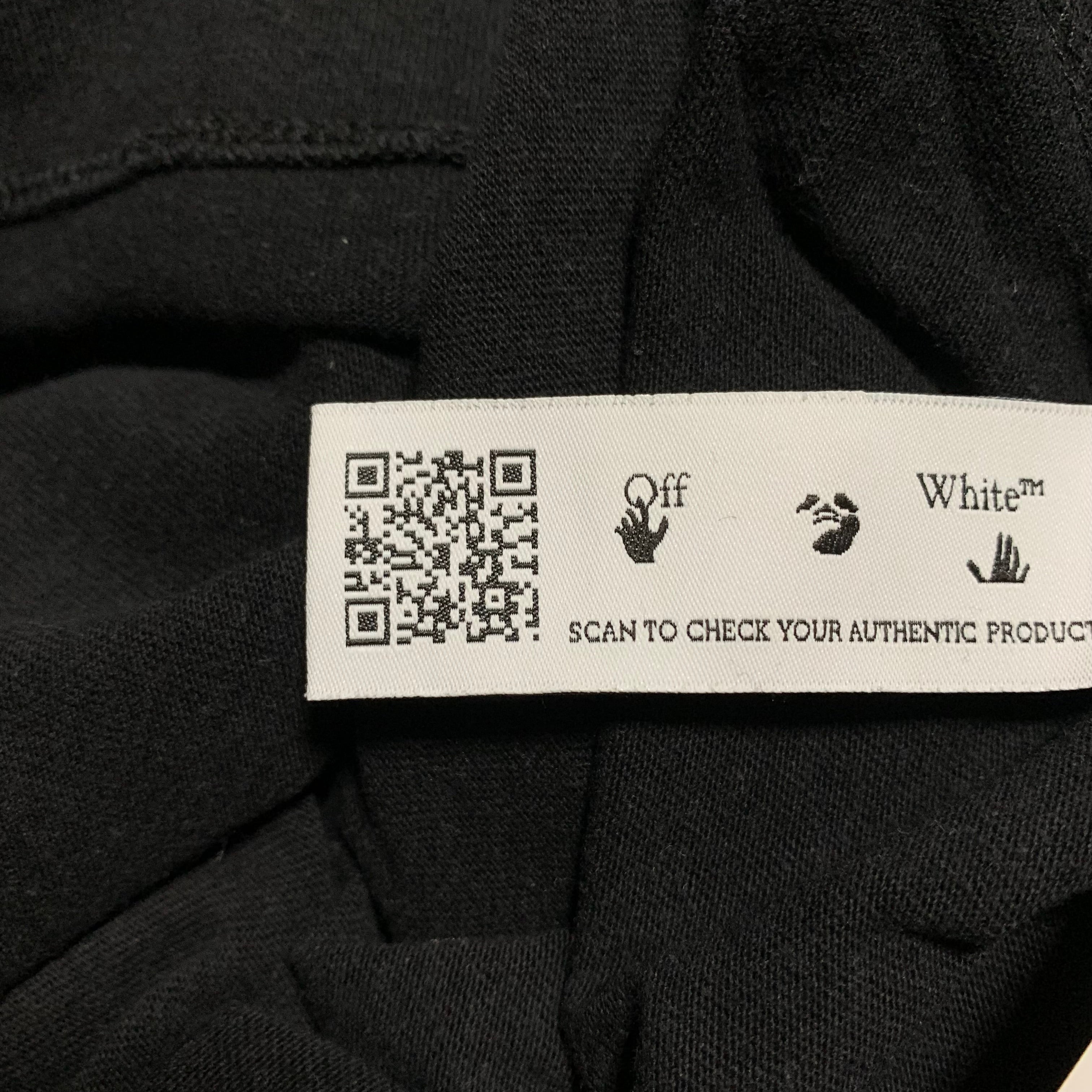 Off White Small Caravaggio Back Graphic Black Tee Virgil Abloh