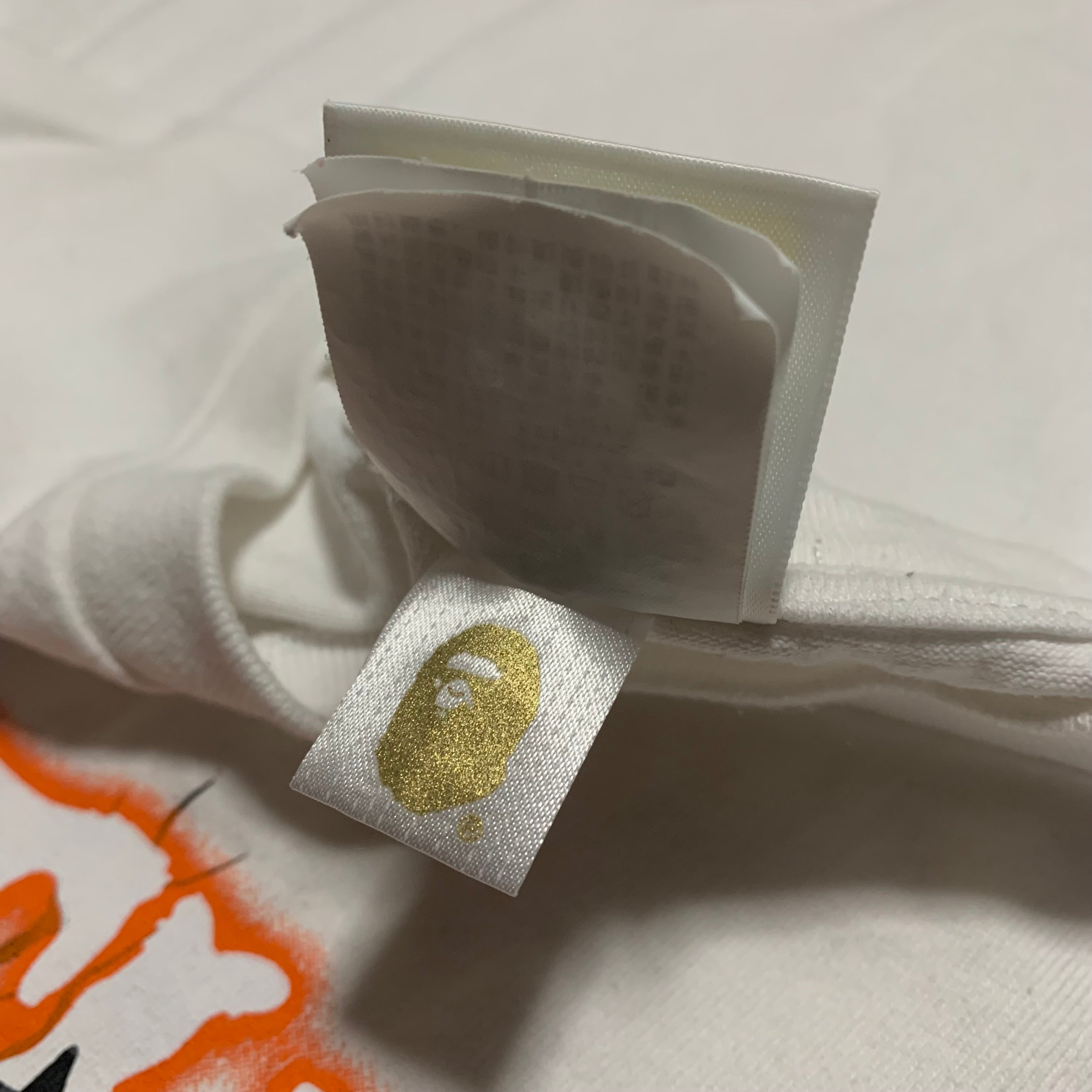Bape Large Jack O' Lantern College White Tee Halloween 2022