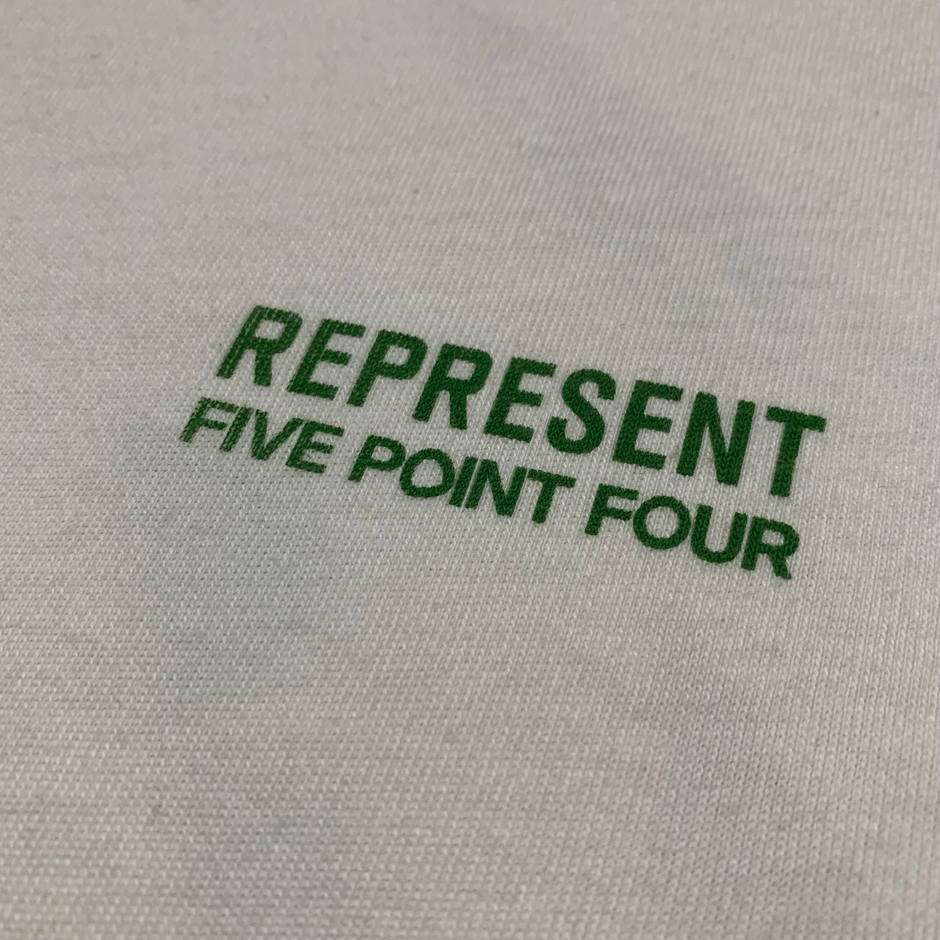 Represent Large Five Point Four Flat White Tee Limited Edition