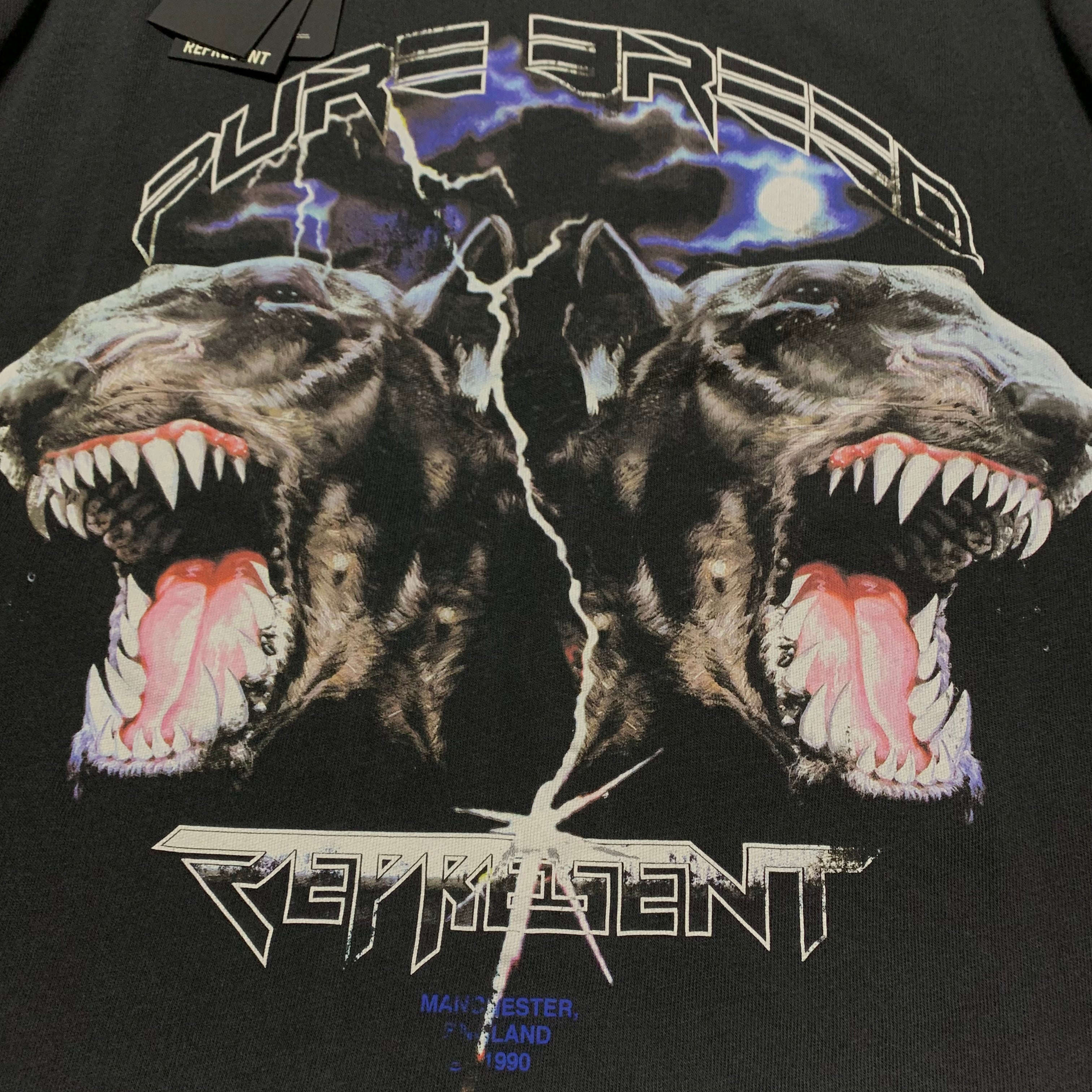 Represent XS Pure Breed Graphic Vintage Black Tee