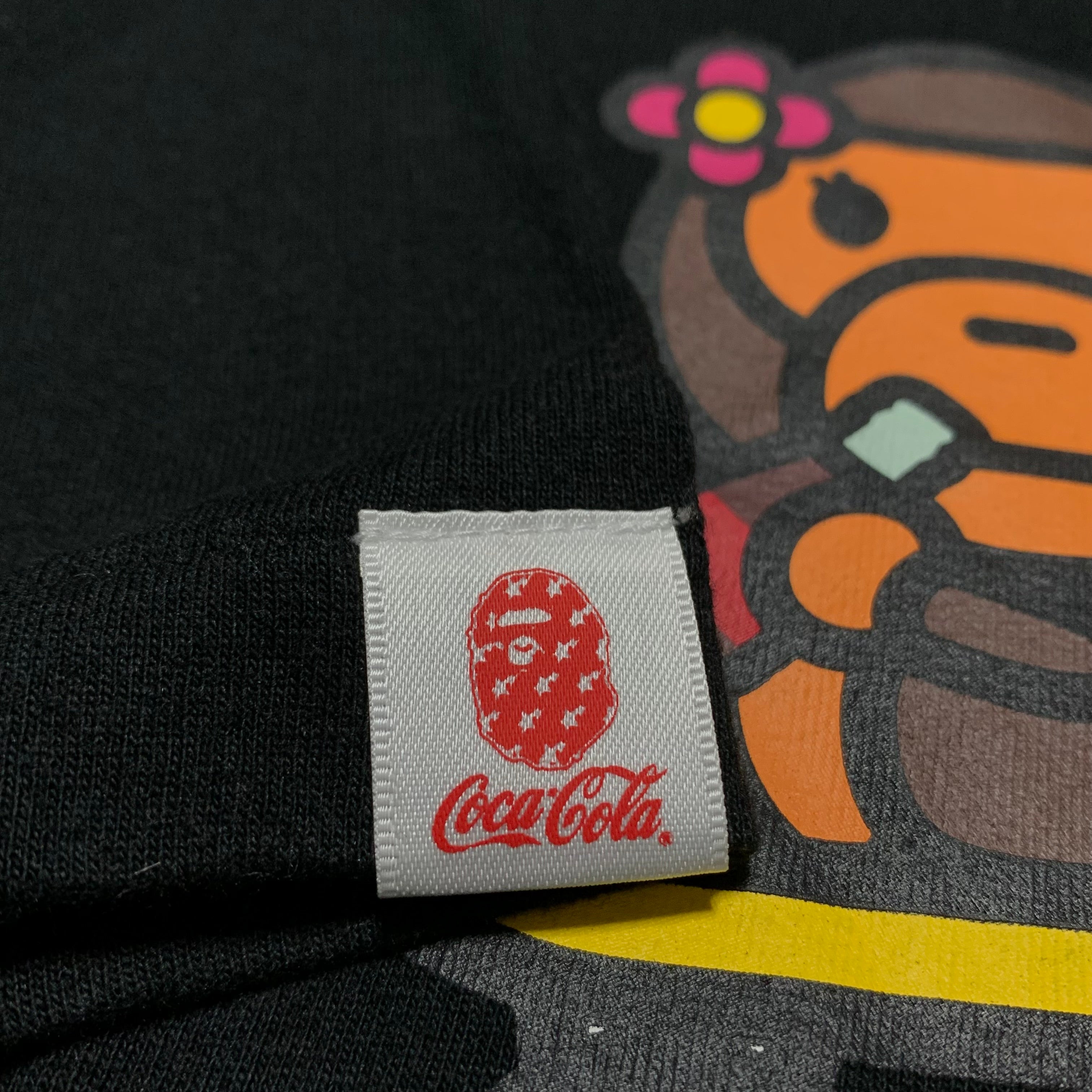 Bape XL Coca Cola Baby Milo Black Tee A Bathing Ape