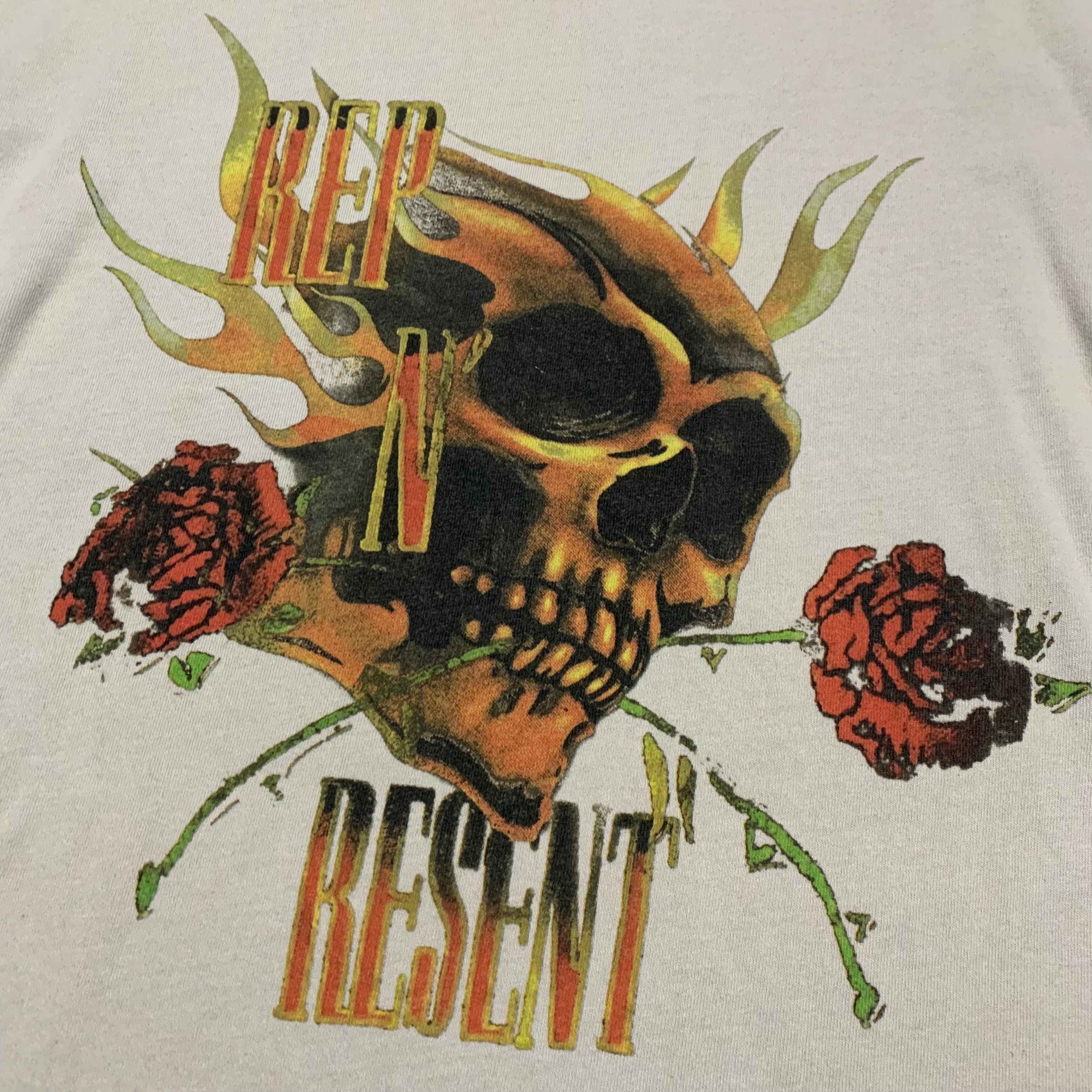 Represent Medium Rep N Resent Vintage White Tee