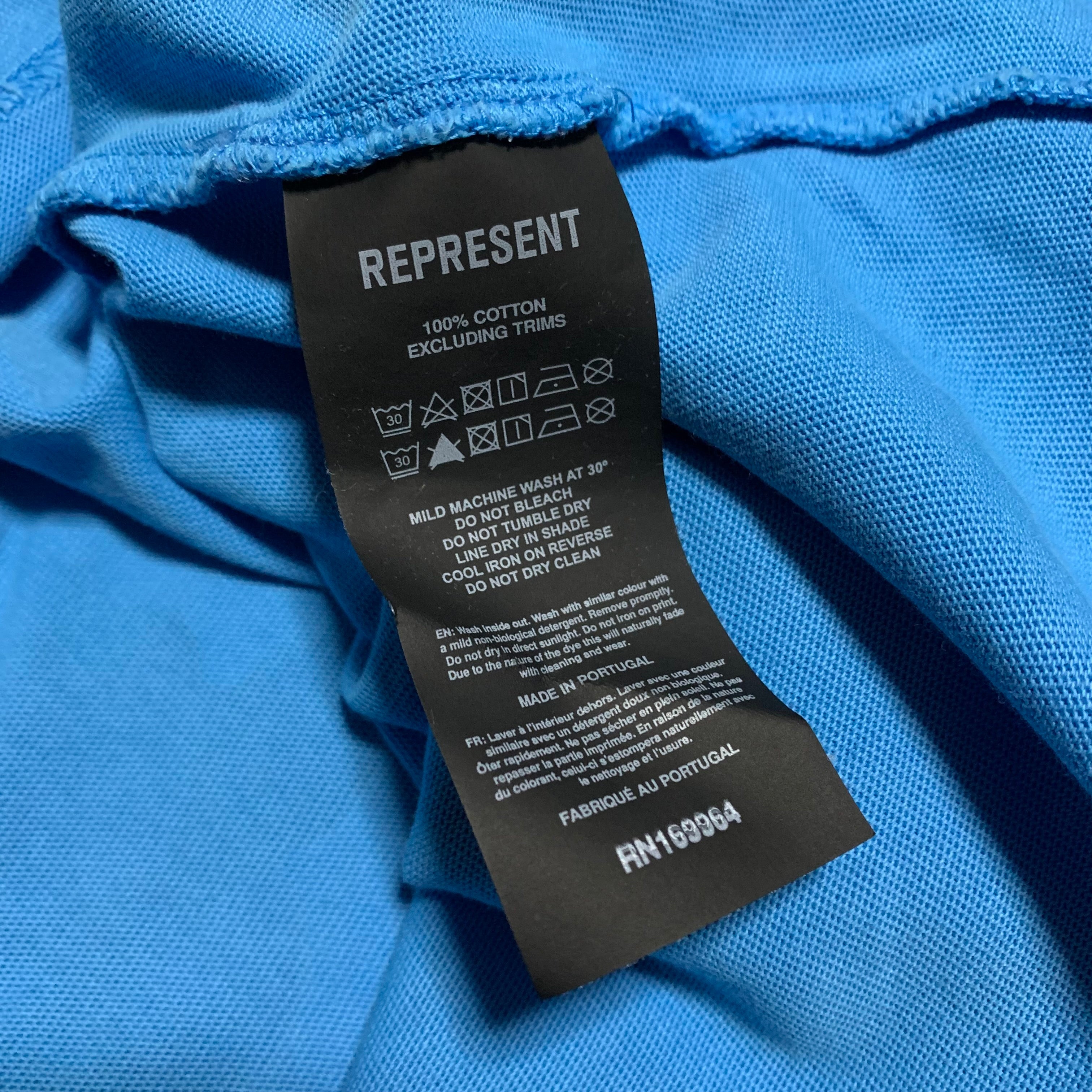 Represent Large Archangel Sun Fade Electric Blue Tee