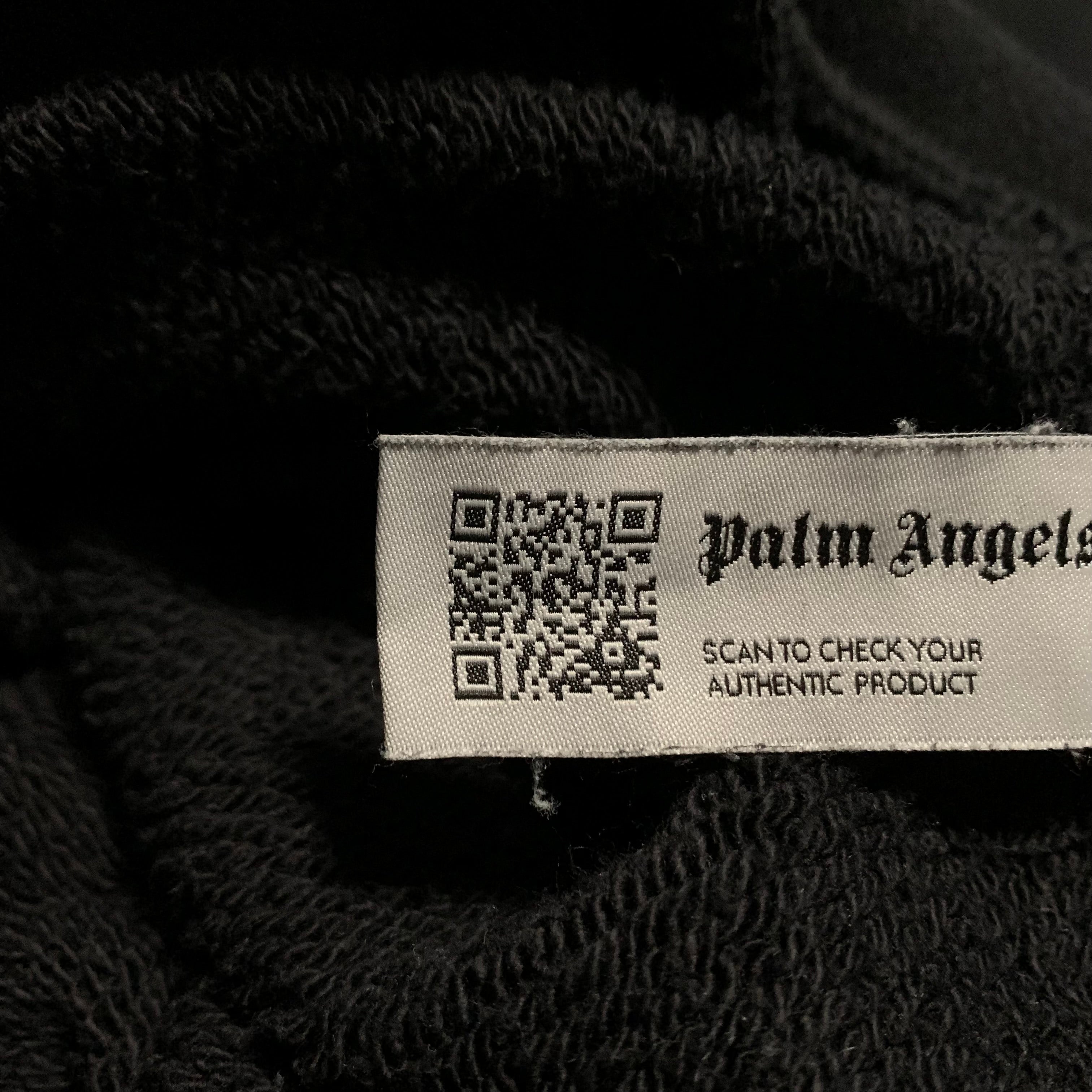 Palm Angels XL Sunset Logo Embroidered Black Sweatshirt Crewneck