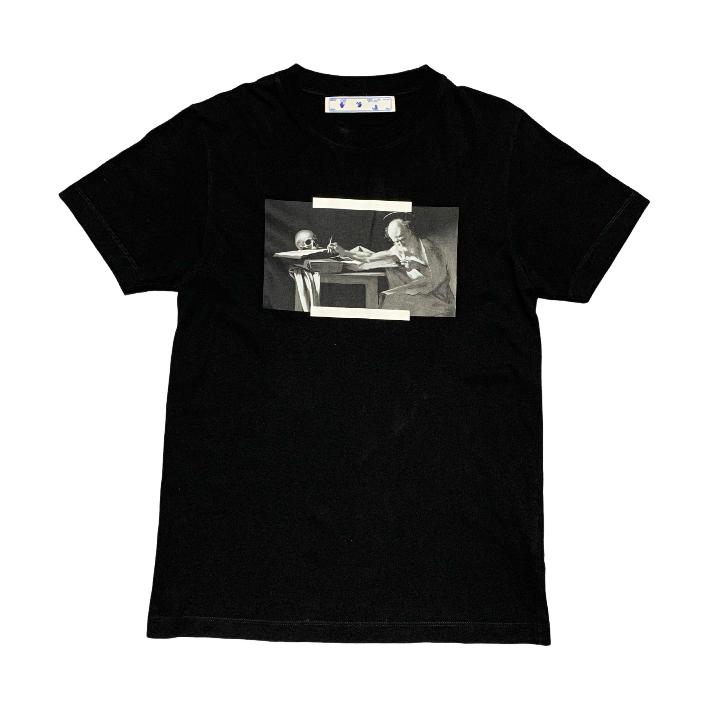 Off White Small Caravaggio Painting Black Tee Virgil Abloh
