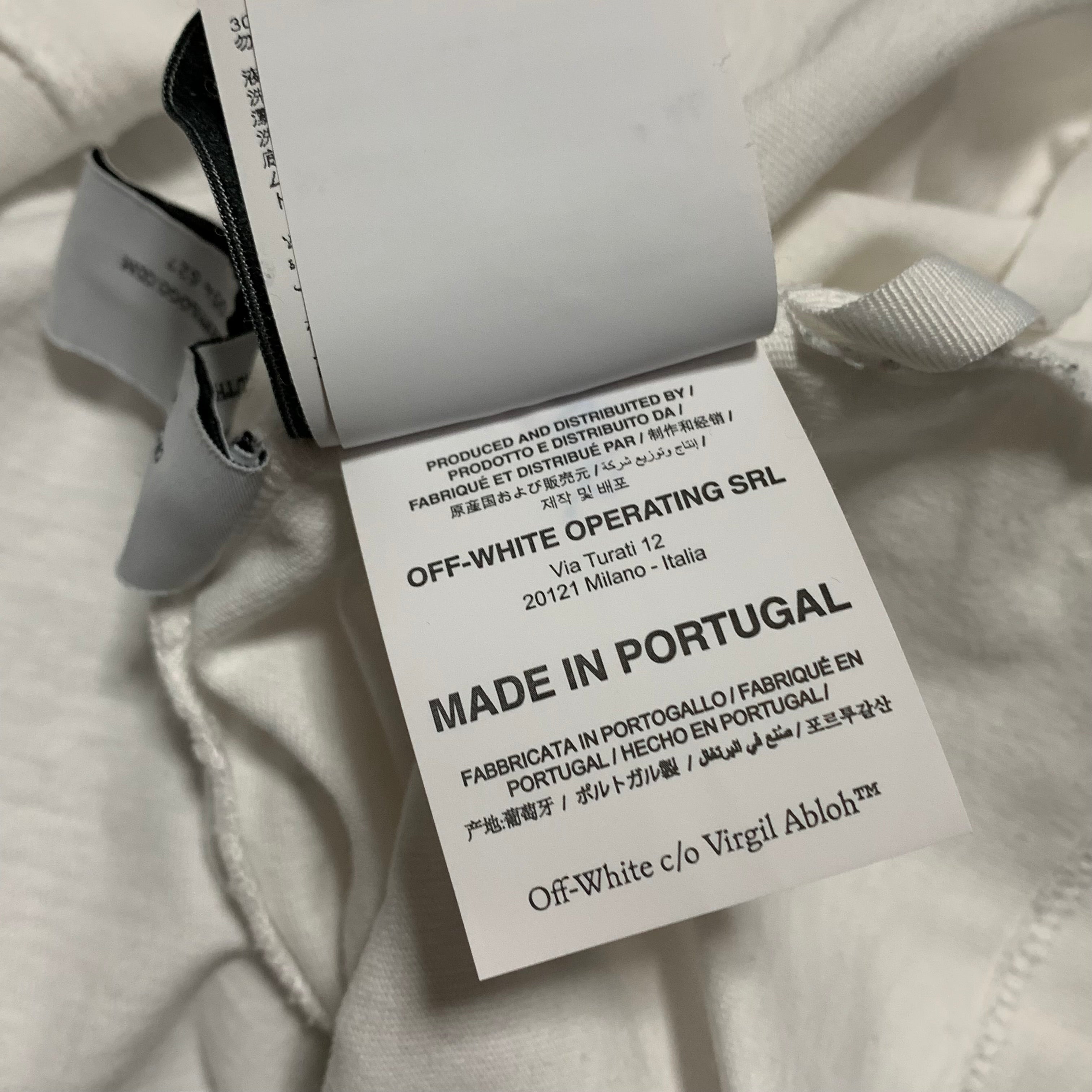 Off White XL Starred Arrows White Tee Virgil Abloh