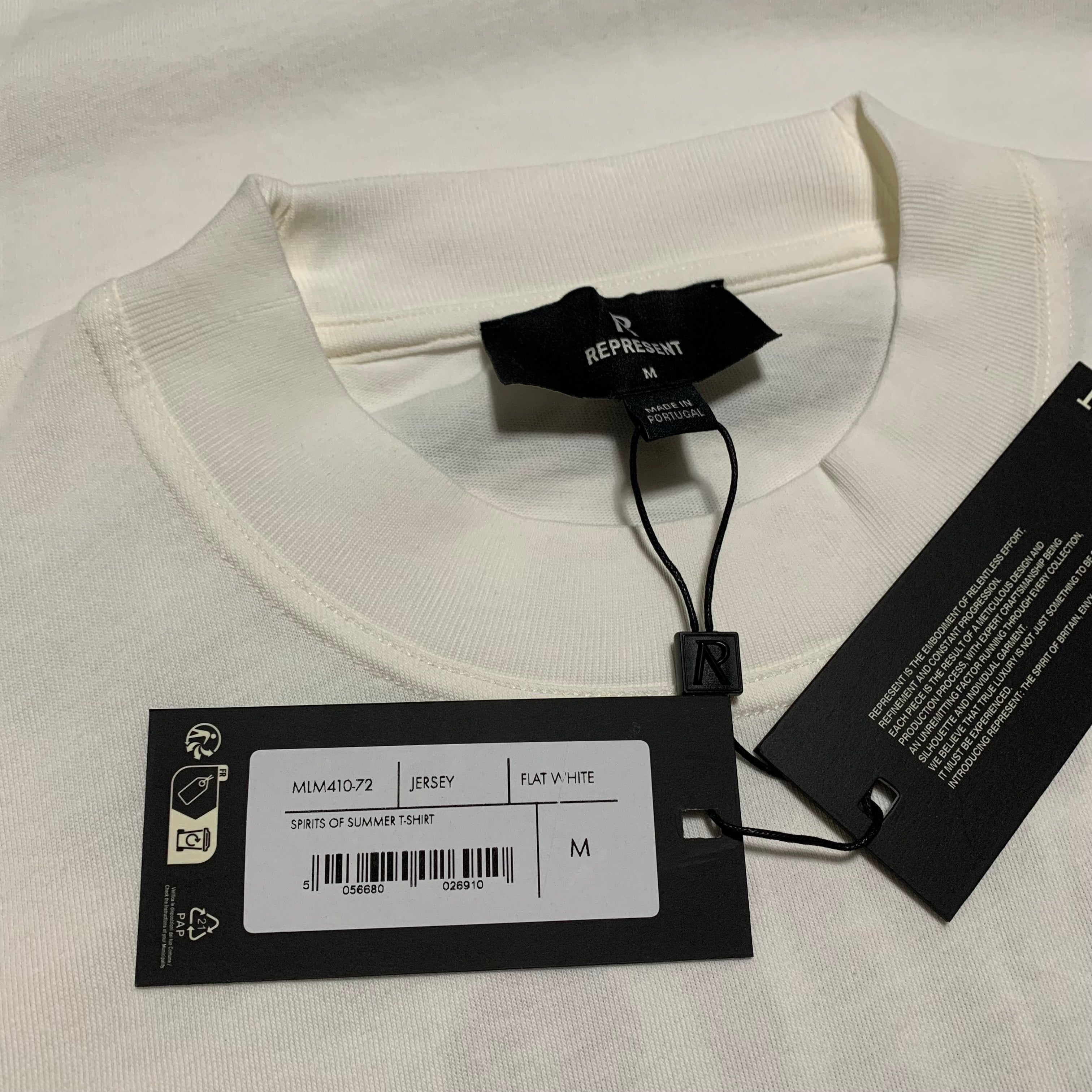 Represent Medium Spirits Of Summer Flat White Tee