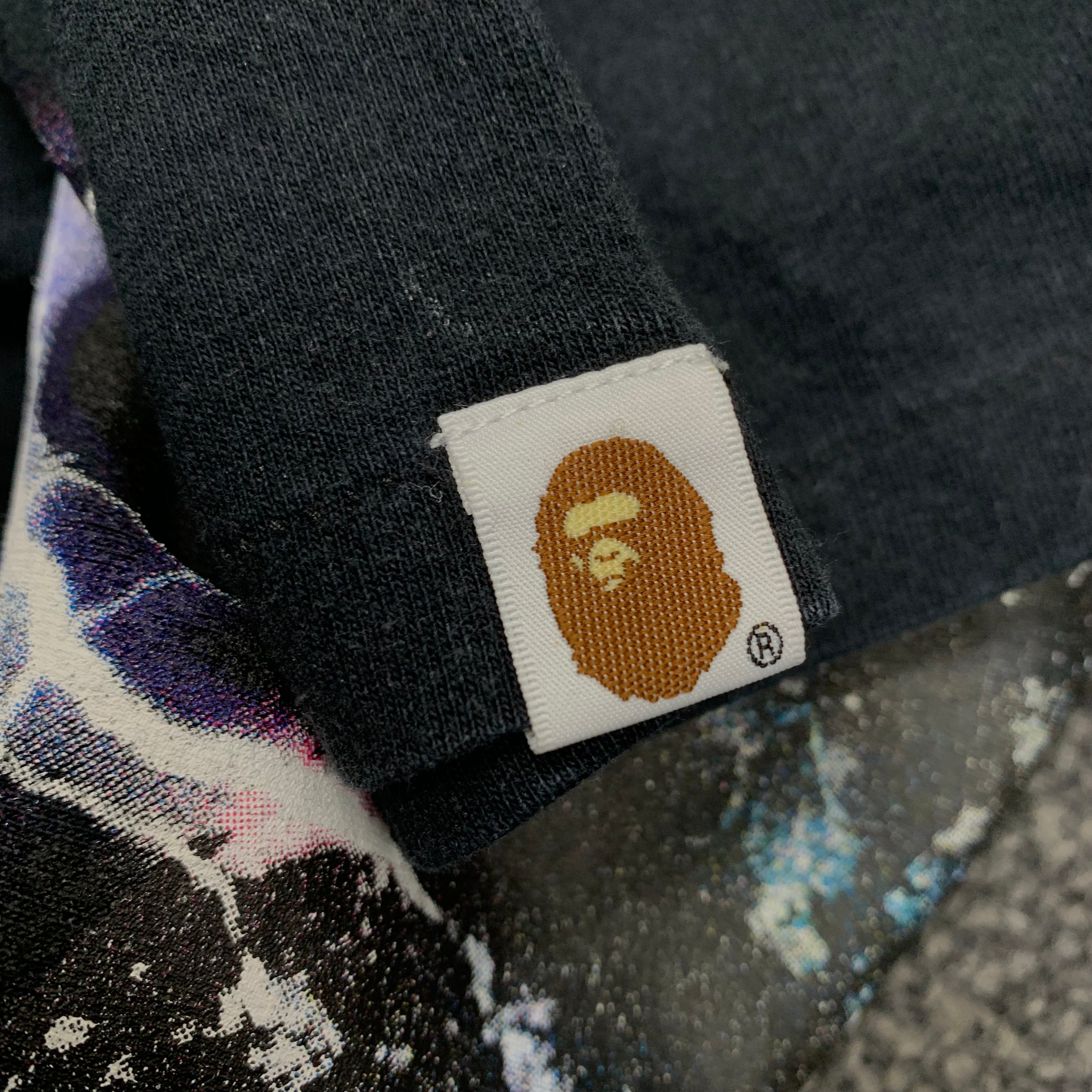 Bape XL Tee Metal Ape Head Black T-Shirt A Bathing Ape